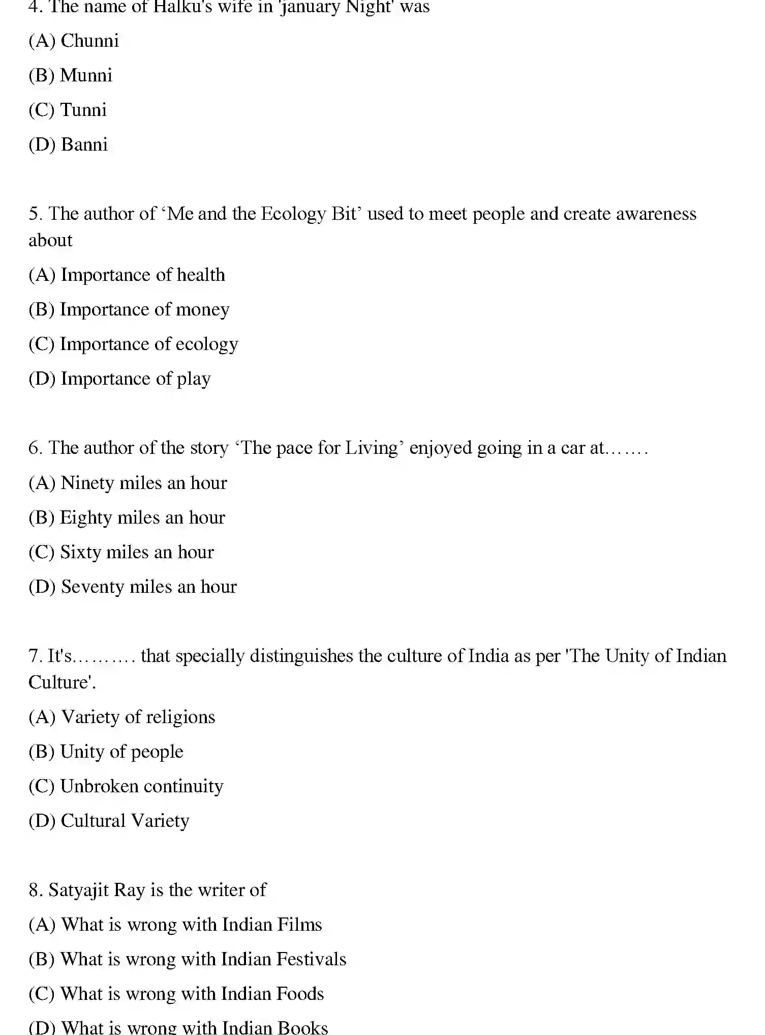 Bihar Board Class 10 2019 ENGLISH-SET-1 Finals - Page 2