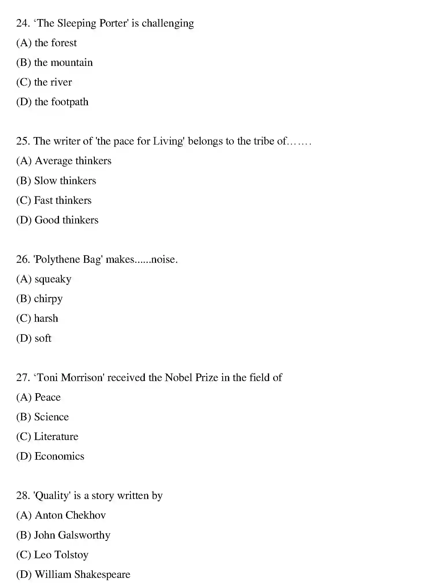 Bihar Board Class 10 2019 ENGLISH-SET-1 Finals - Page 6