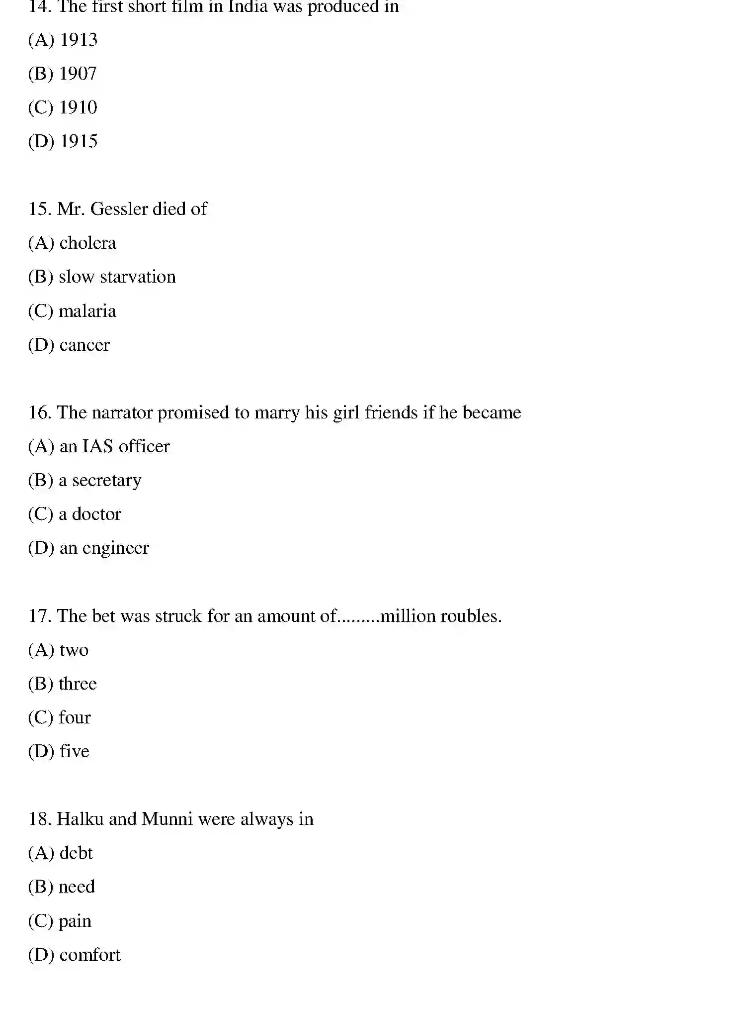 Bihar Board Class 10 2020 ENGLISH-SET-2 Finals - Page 4