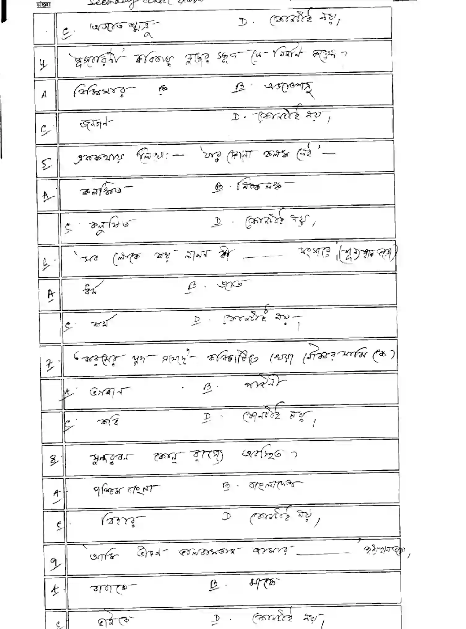Bihar Board Class 10 2025 MODEL-PAPER-BANGLA-102 Model Papers - Page 5