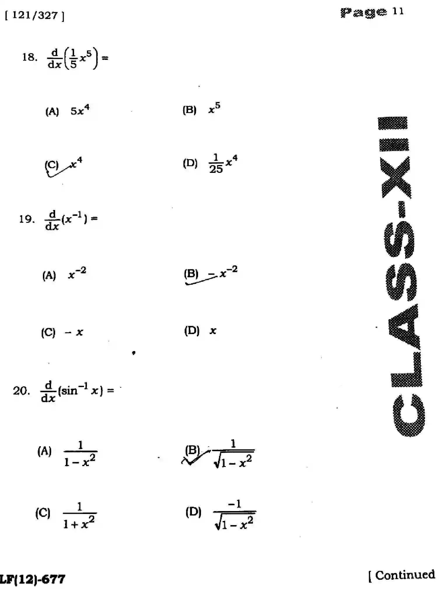 Bihar Board Class 12 2025 HY-MATHEMATICS-121-327-SEP Half Yearly - Page 11