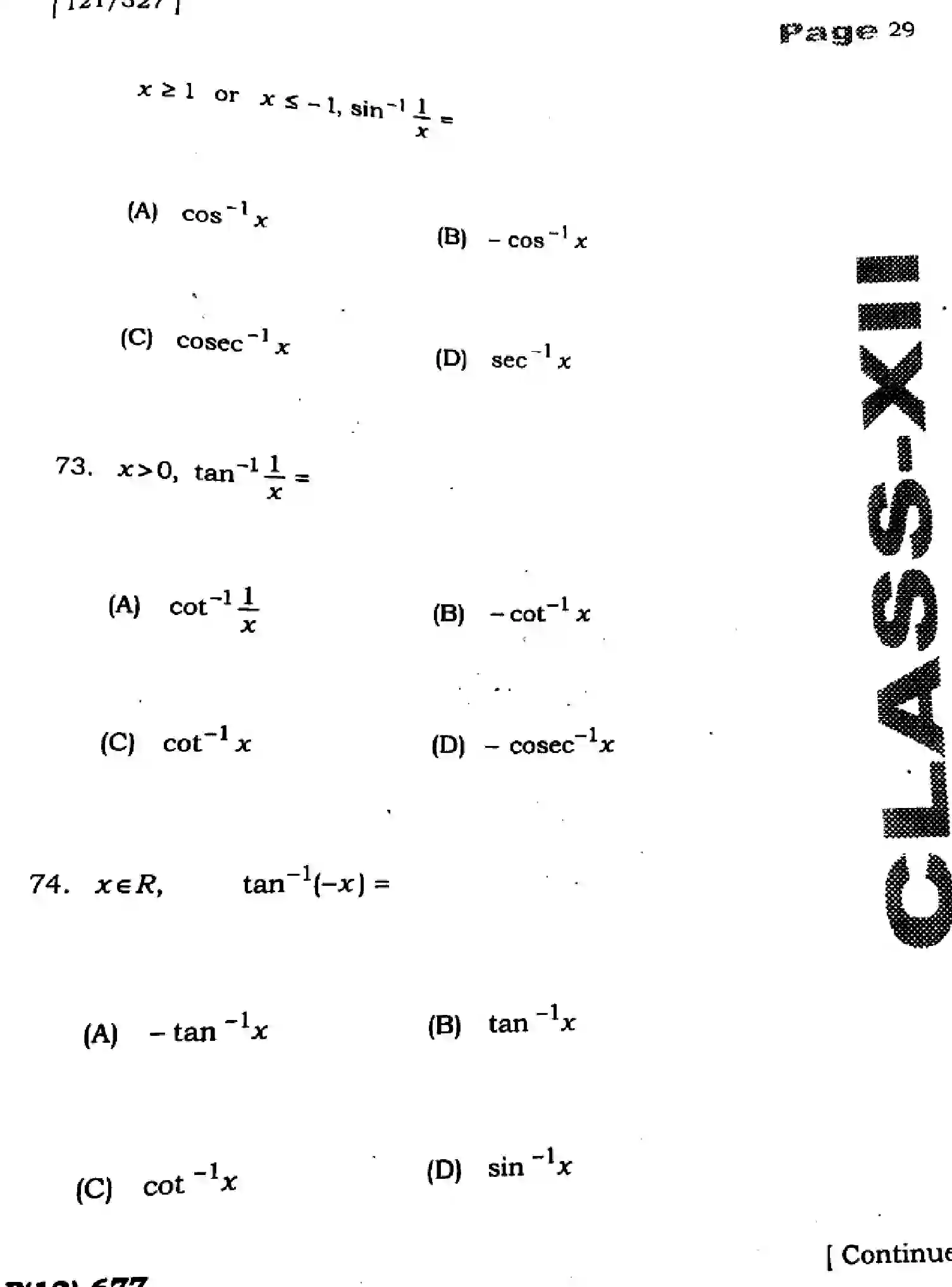 Bihar Board Class 12 2025 HY-MATHEMATICS-121-327-SEP Half Yearly - Page 27