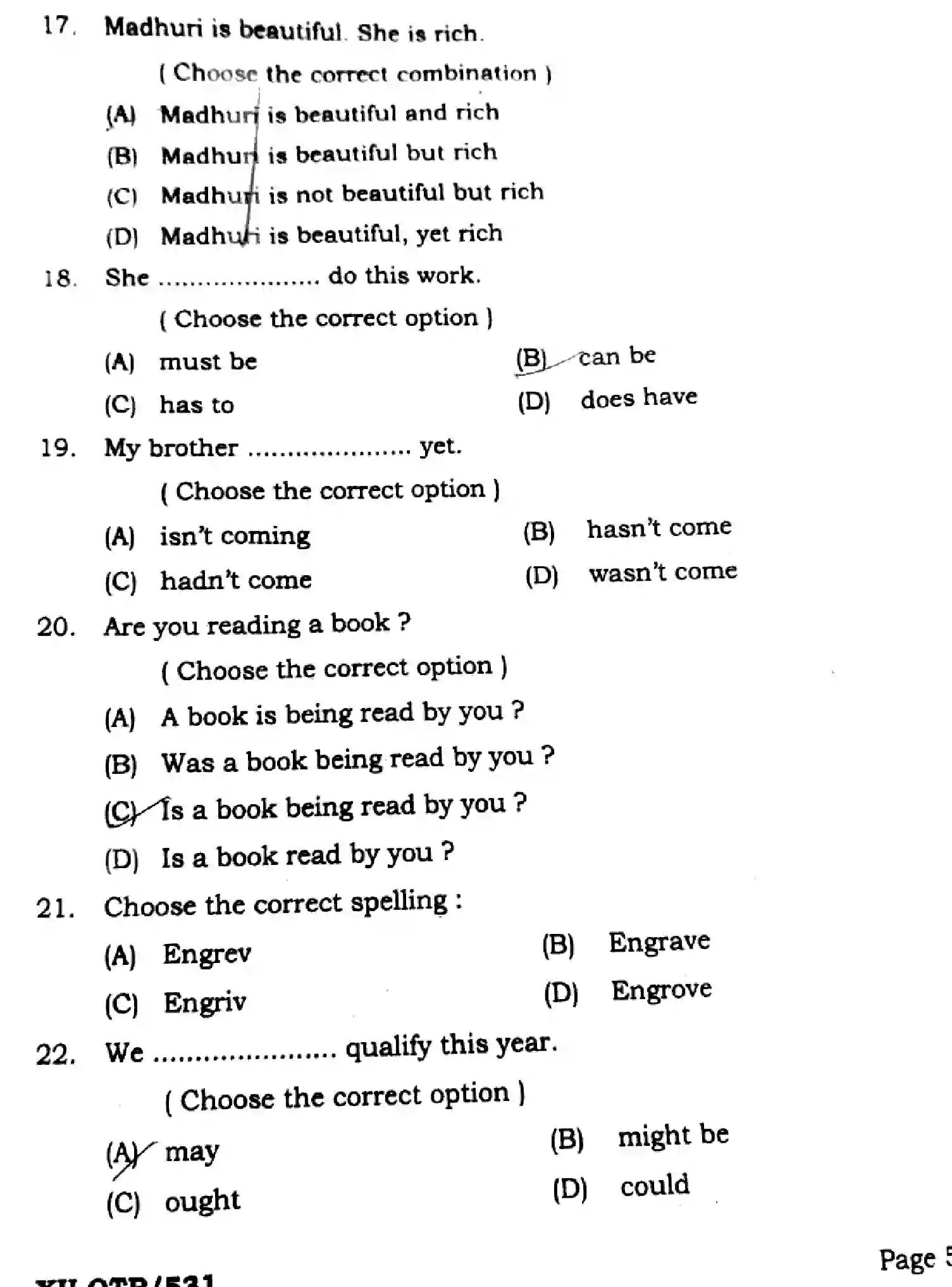 Bihar Board Class 12 2025 QTR-ENGLISH-105-124-205-223-305-330-JUN Half Yearly - Page 5