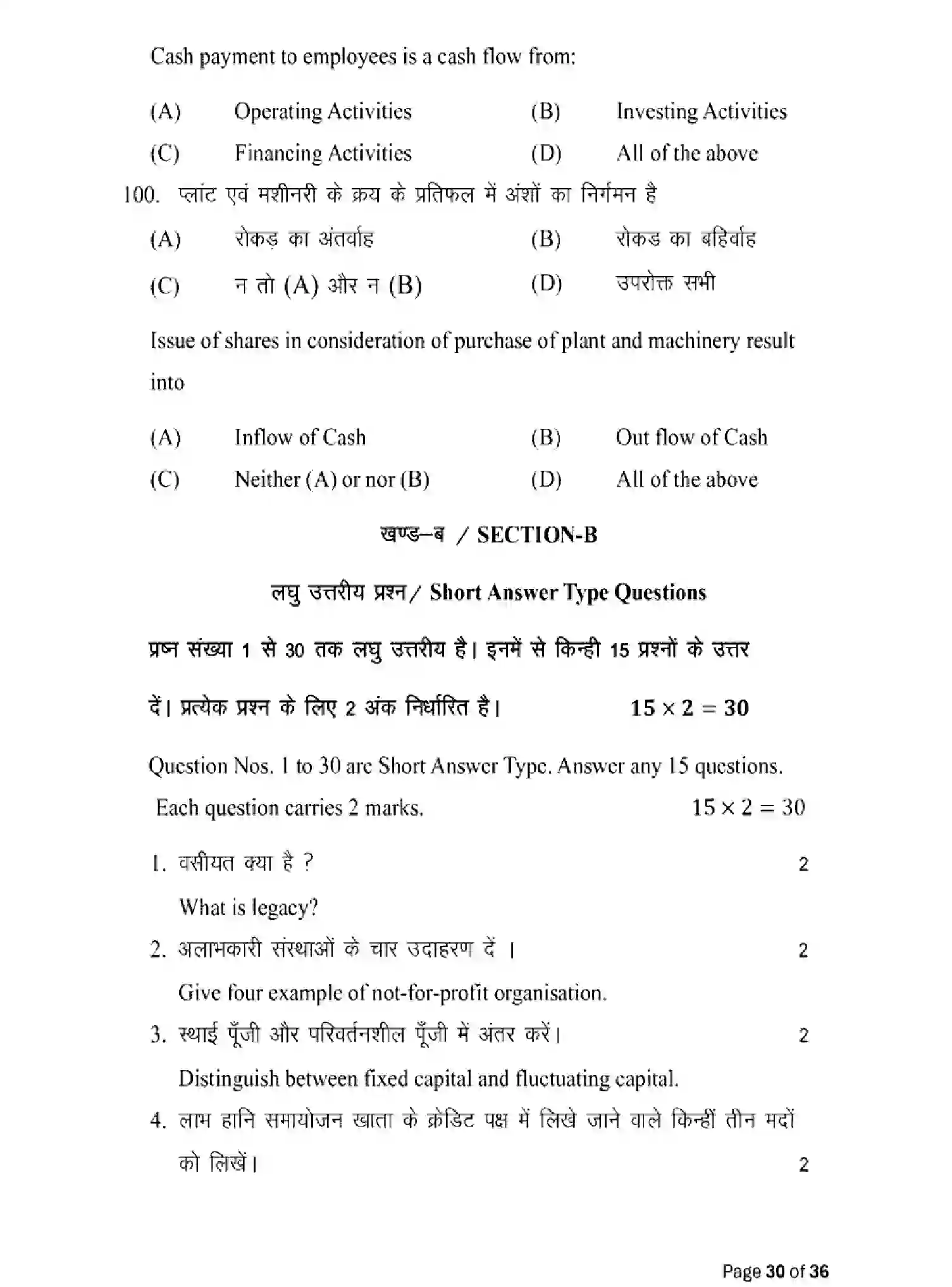 Bihar Board Class 12 2025 MODEL-PAPER-ACCOUNTANCY-220 Model Papers - Page 30