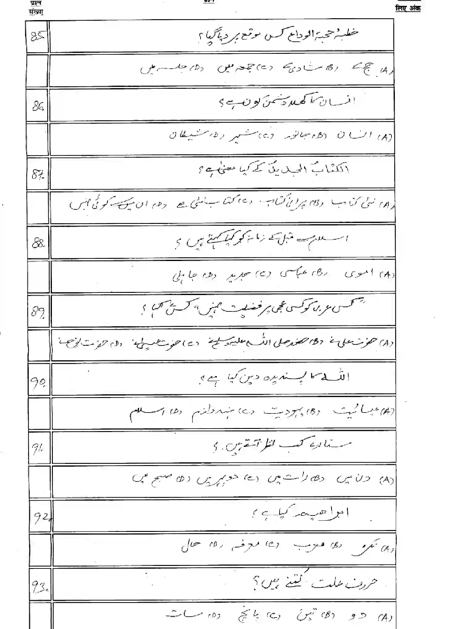 Bihar Board Class 12 2025 MODEL-PAPER-ARABIC-113-213-313-509 Model Papers - Page 12