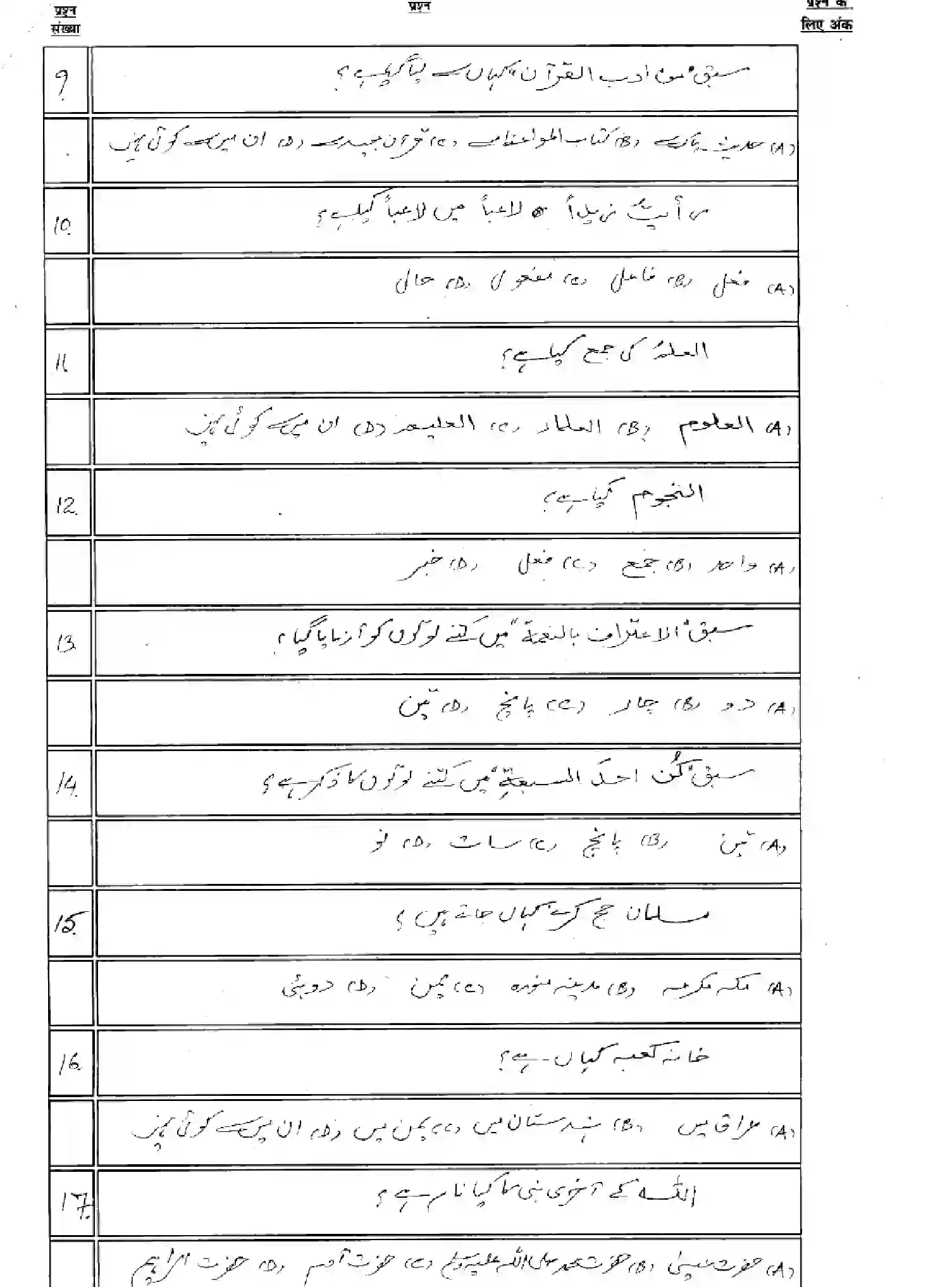 Bihar Board Class 12 2025 MODEL-PAPER-ARABIC-113-213-313-509 Model Papers - Page 4