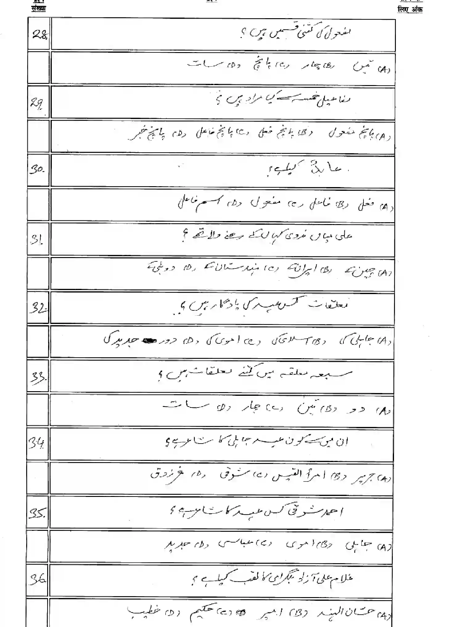 Bihar Board Class 12 2025 MODEL-PAPER-ARABIC-113-213-313-509 Model Papers - Page 6
