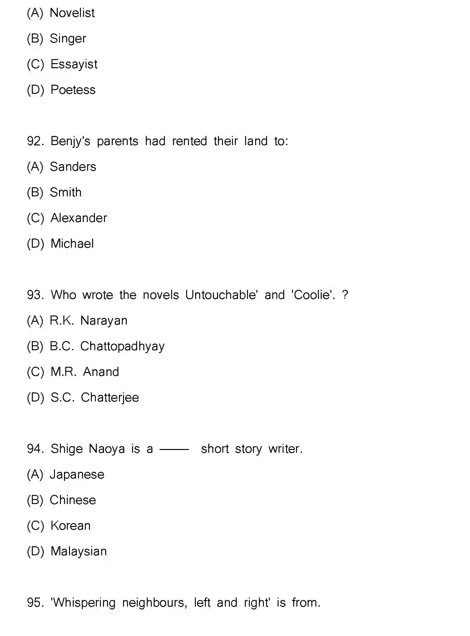 Bihar Board Class 12 2025 MODEL-PAPER-ENGLISH-105-124-205-223 Model Papers - Page 25