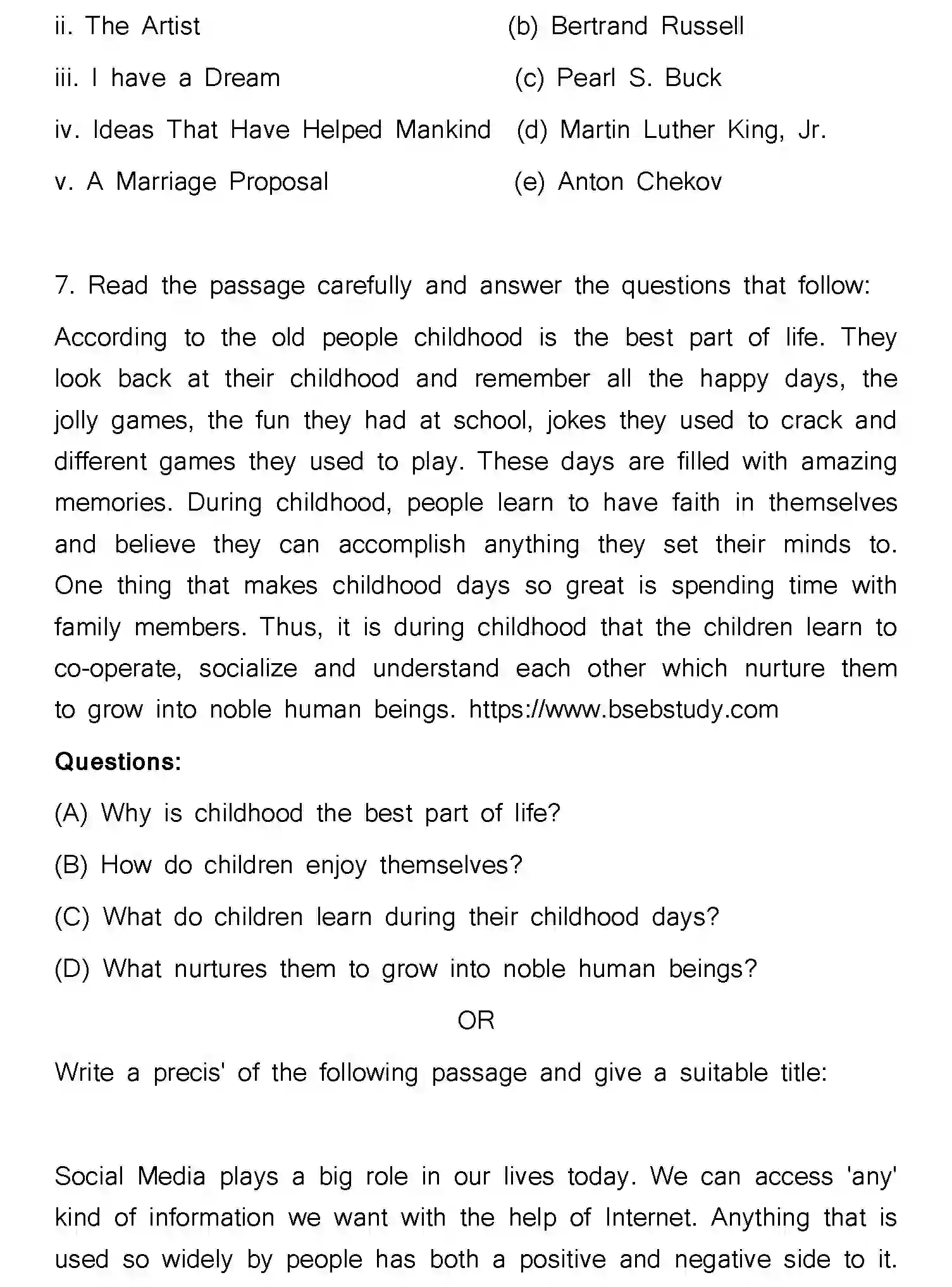 Bihar Board Class 12 2025 MODEL-PAPER-ENGLISH-105-124-205-223 Model Papers - Page 31