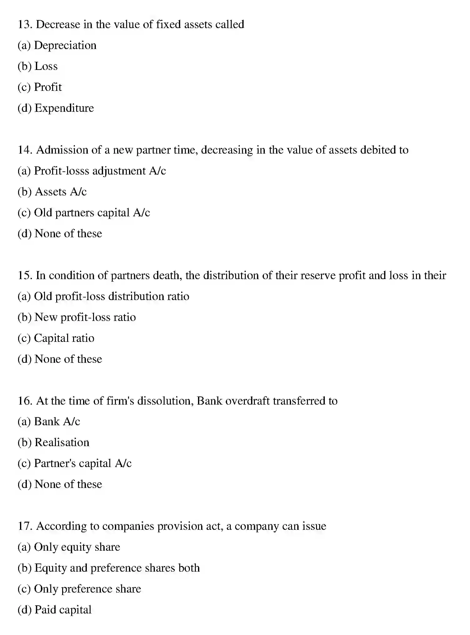 Bihar Board Class 12 2011 ACCOUNTANCY Question Bank - Page 19