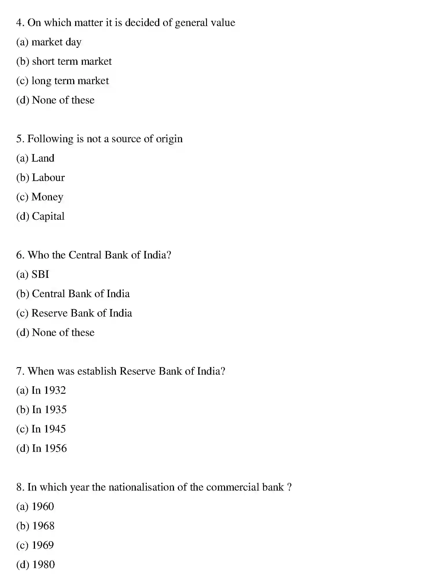 Bihar Board Class 2 2012 BUSINESS-ECONOMICS Question Bank - Page 13