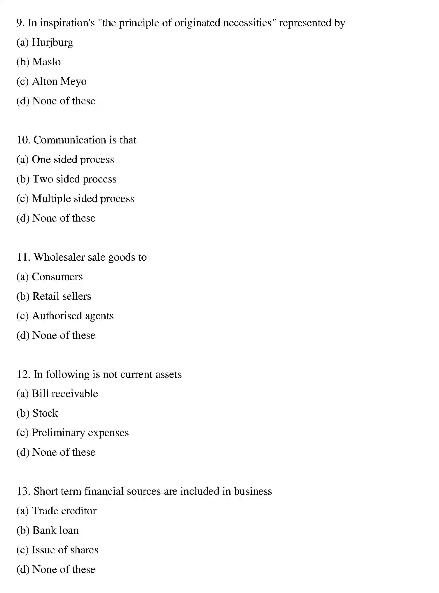 Bihar Board Class 2 2012 BUSINESS-STUDIES Question Bank - Page 13
