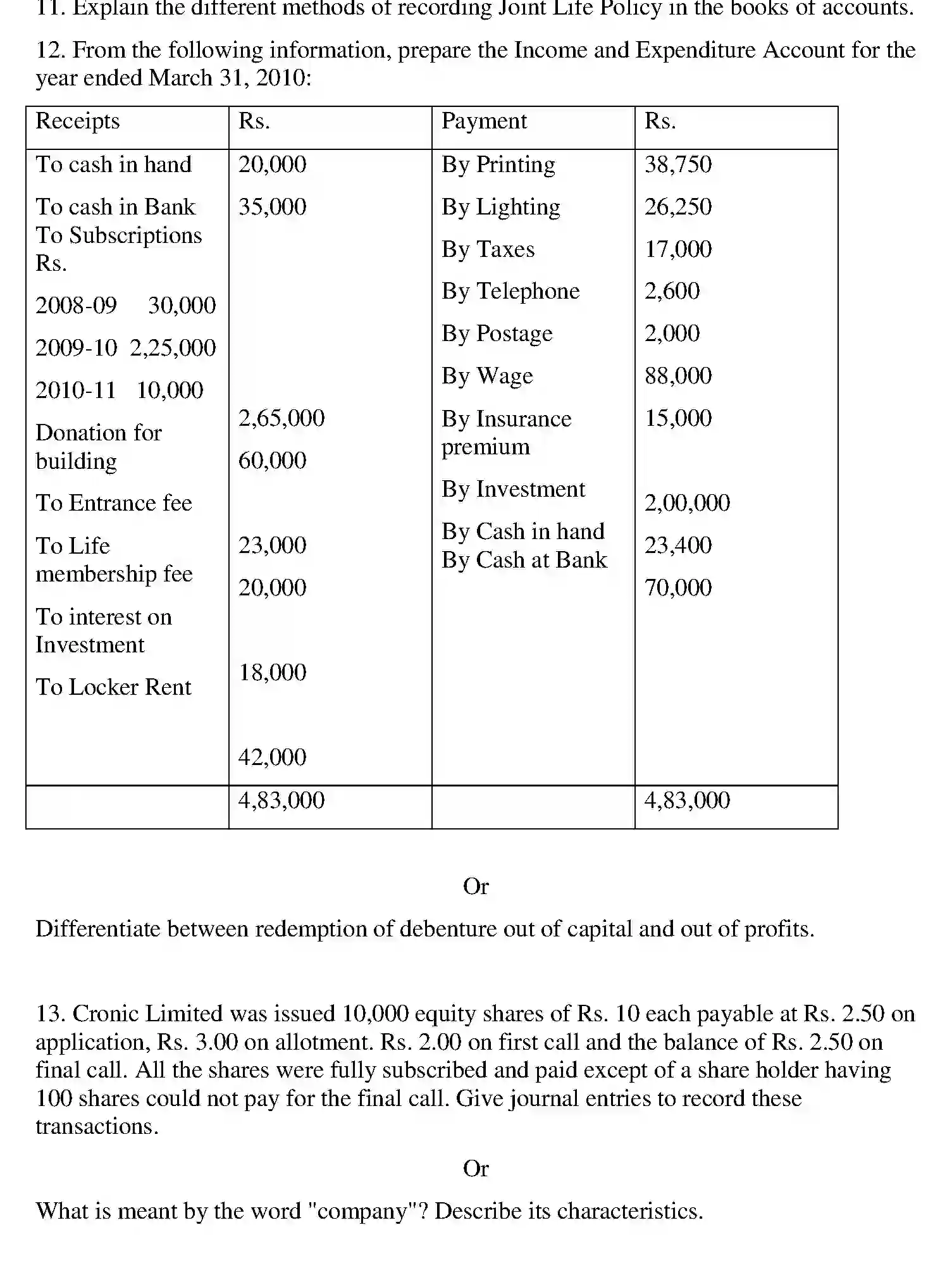 Bihar Board Class 12 2013 ACCOUNTANCY Question Bank - Page 26
