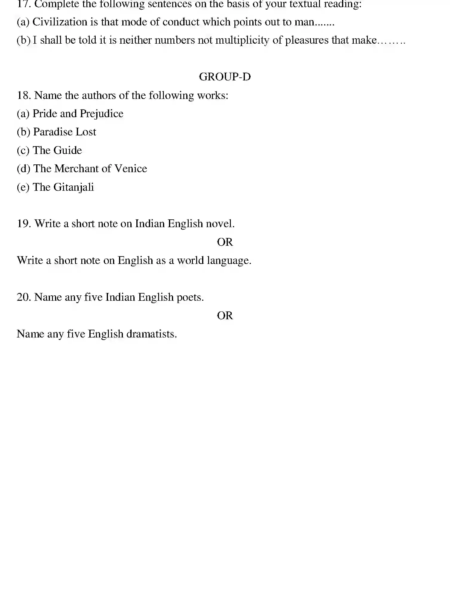 Bihar Board Class 12 2013 ENGLISH Question Bank - Page 4