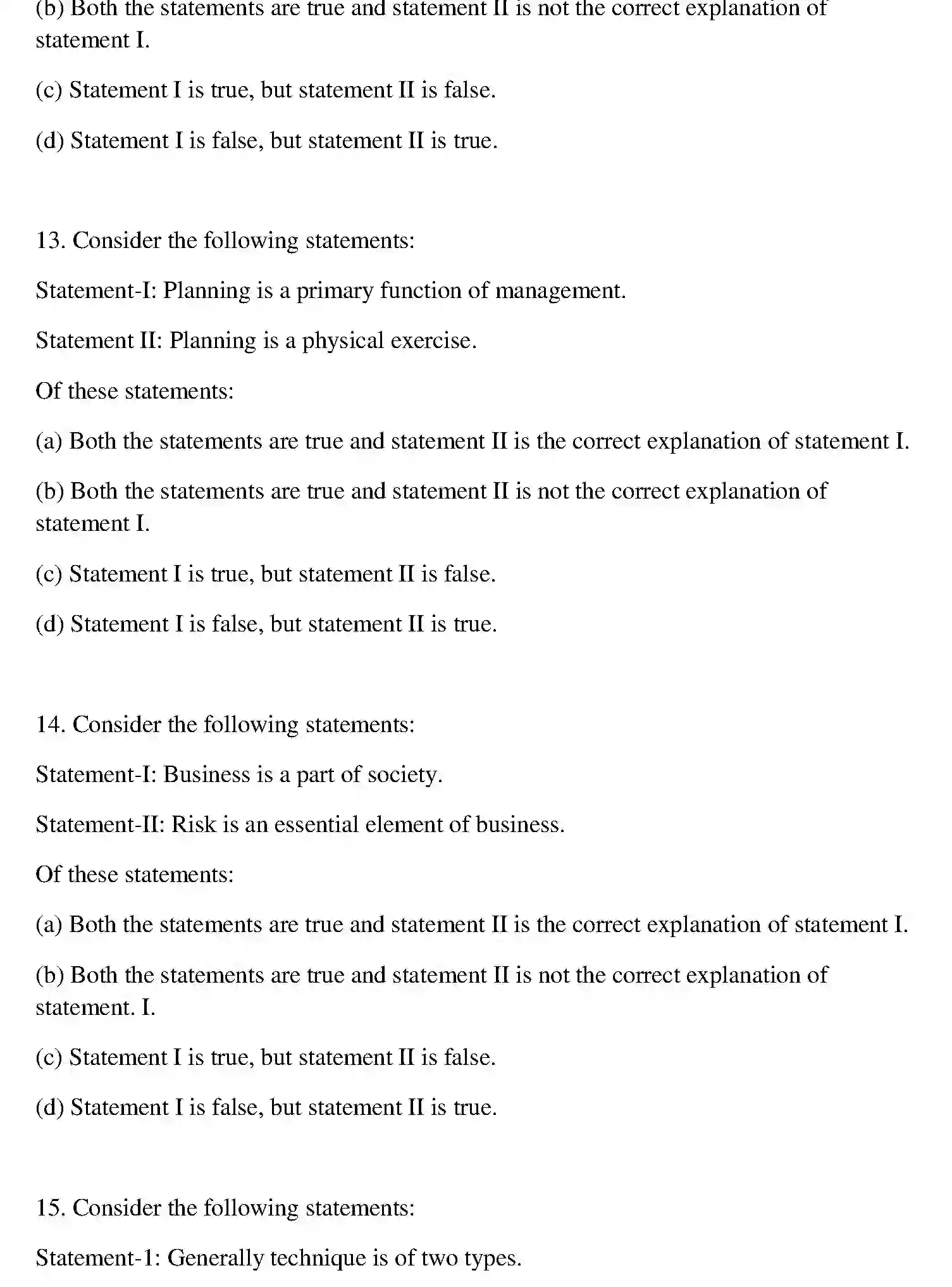 Bihar Board Class 12 2013 ENTREPRENEURSHIP Question Bank - Page 12