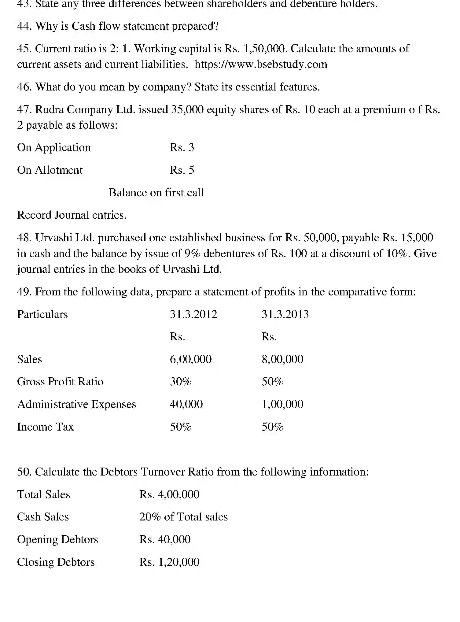Bihar Board Class 12 2014 ACCOUNTANCY Question Bank - Page 9