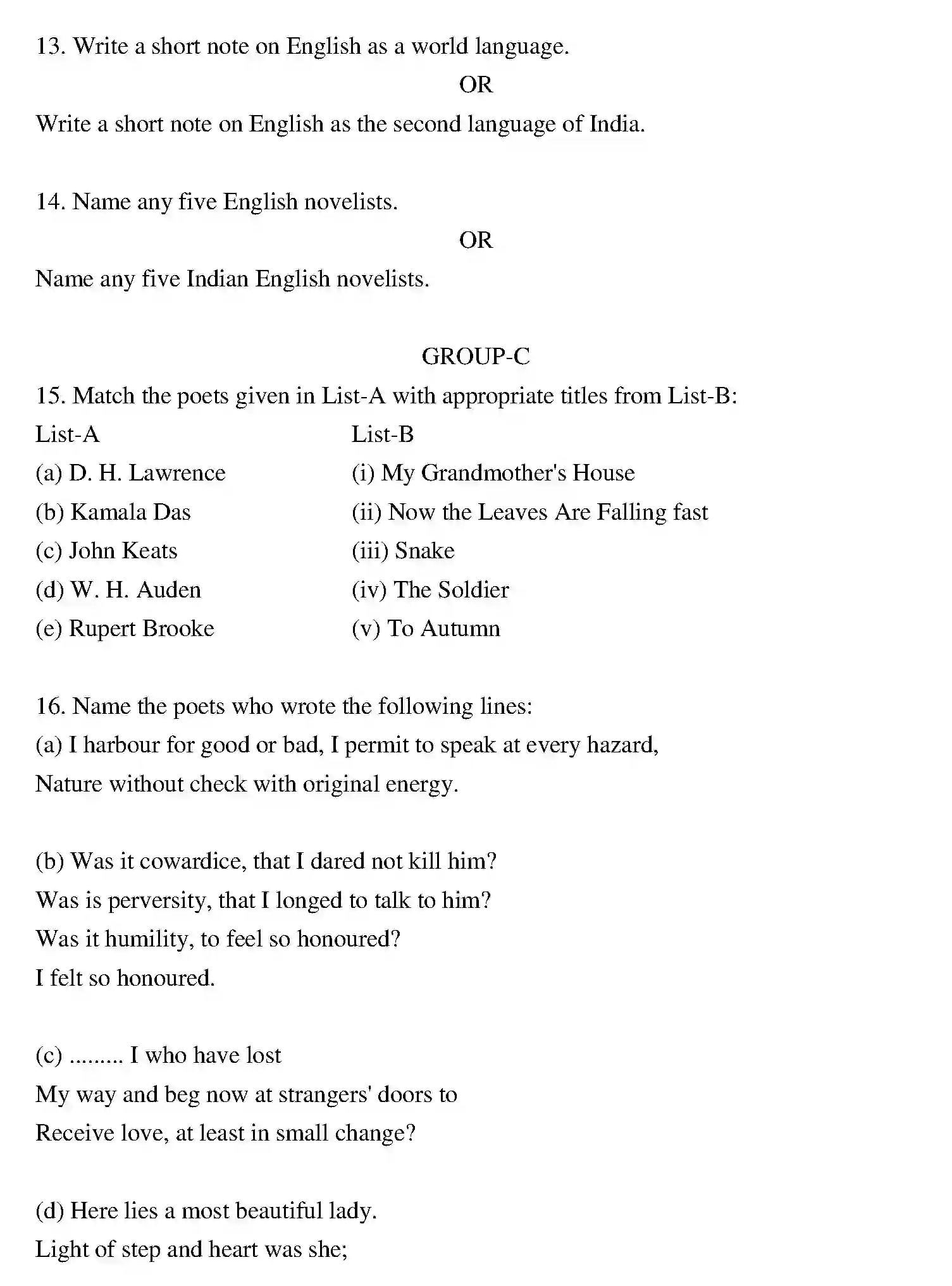 Bihar Board Class 12 2014 ENGLISH Question Bank - Page 3