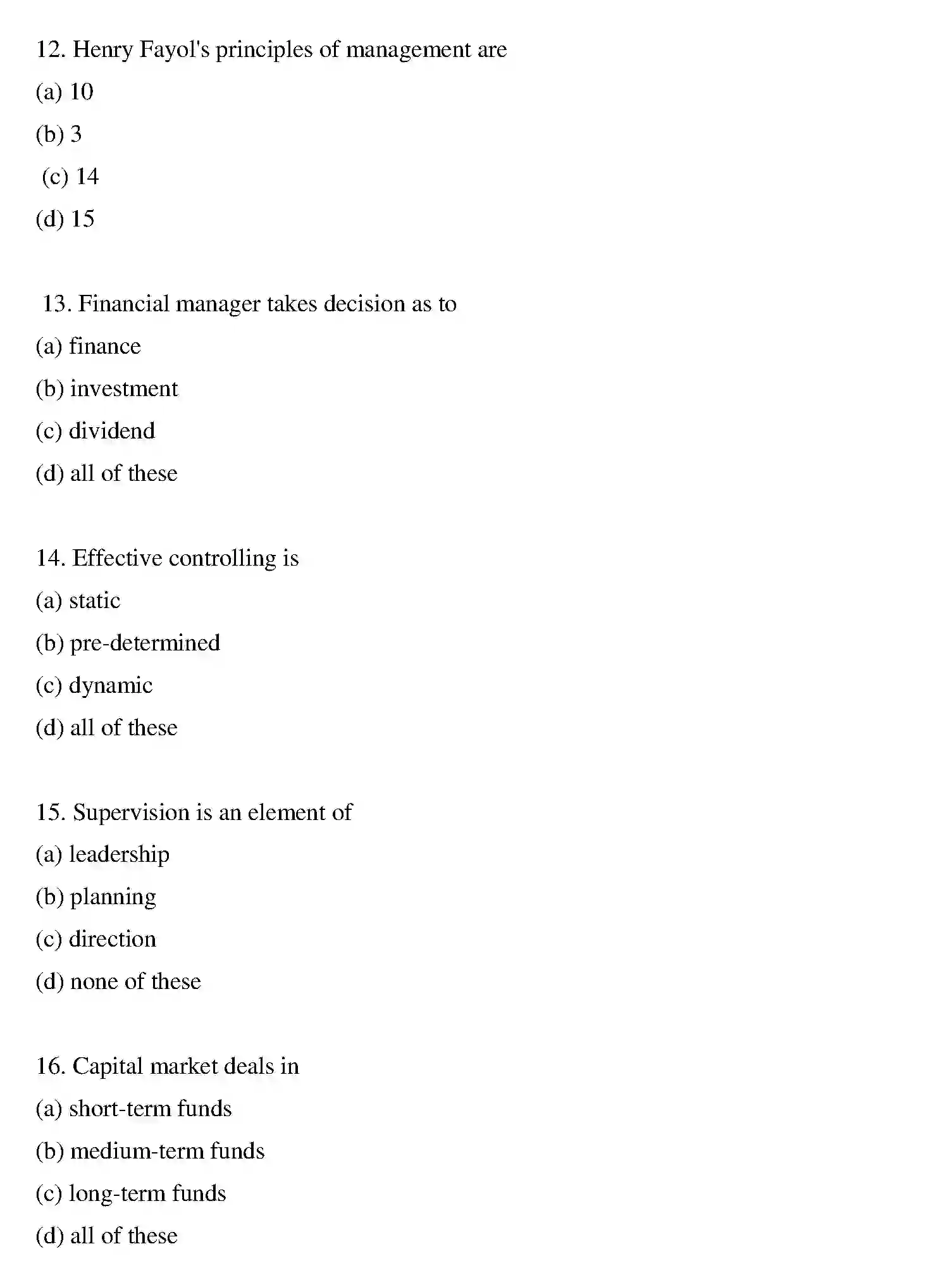 Bihar Board Class 12 2015 BUSINESS-STUDIES Question Bank - Page 16