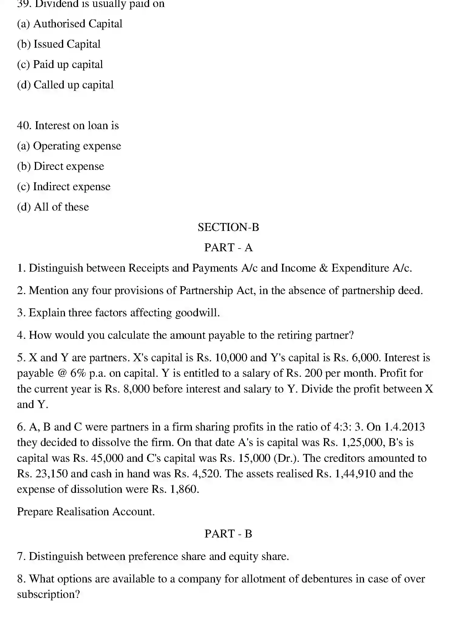 Bihar Board Class 12 2016 ACCOUNTANCY Question Bank - Page 22
