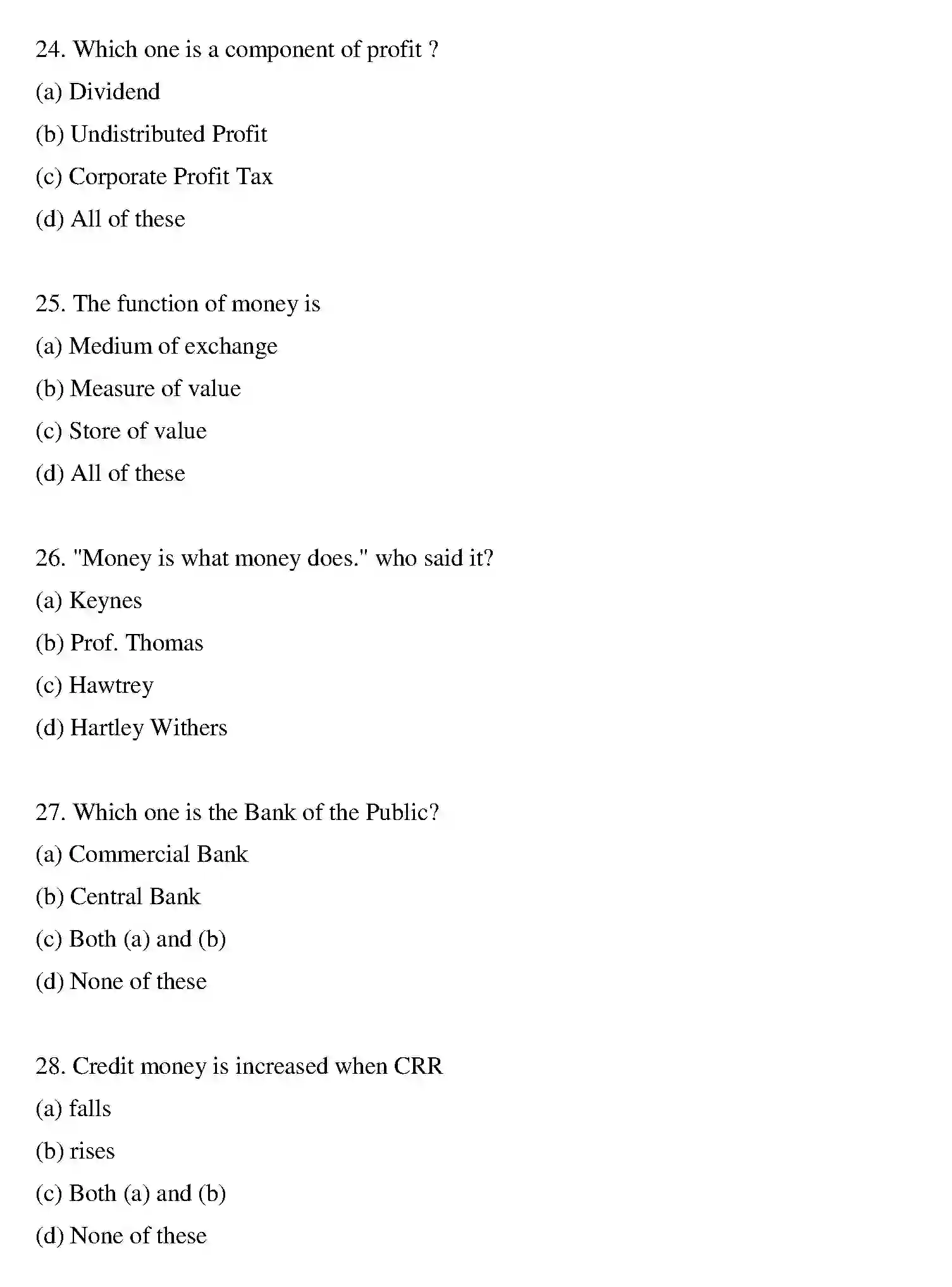 Bihar Board Class 12 2016 BUSINESS-ECONOMICS Question Bank - Page 18