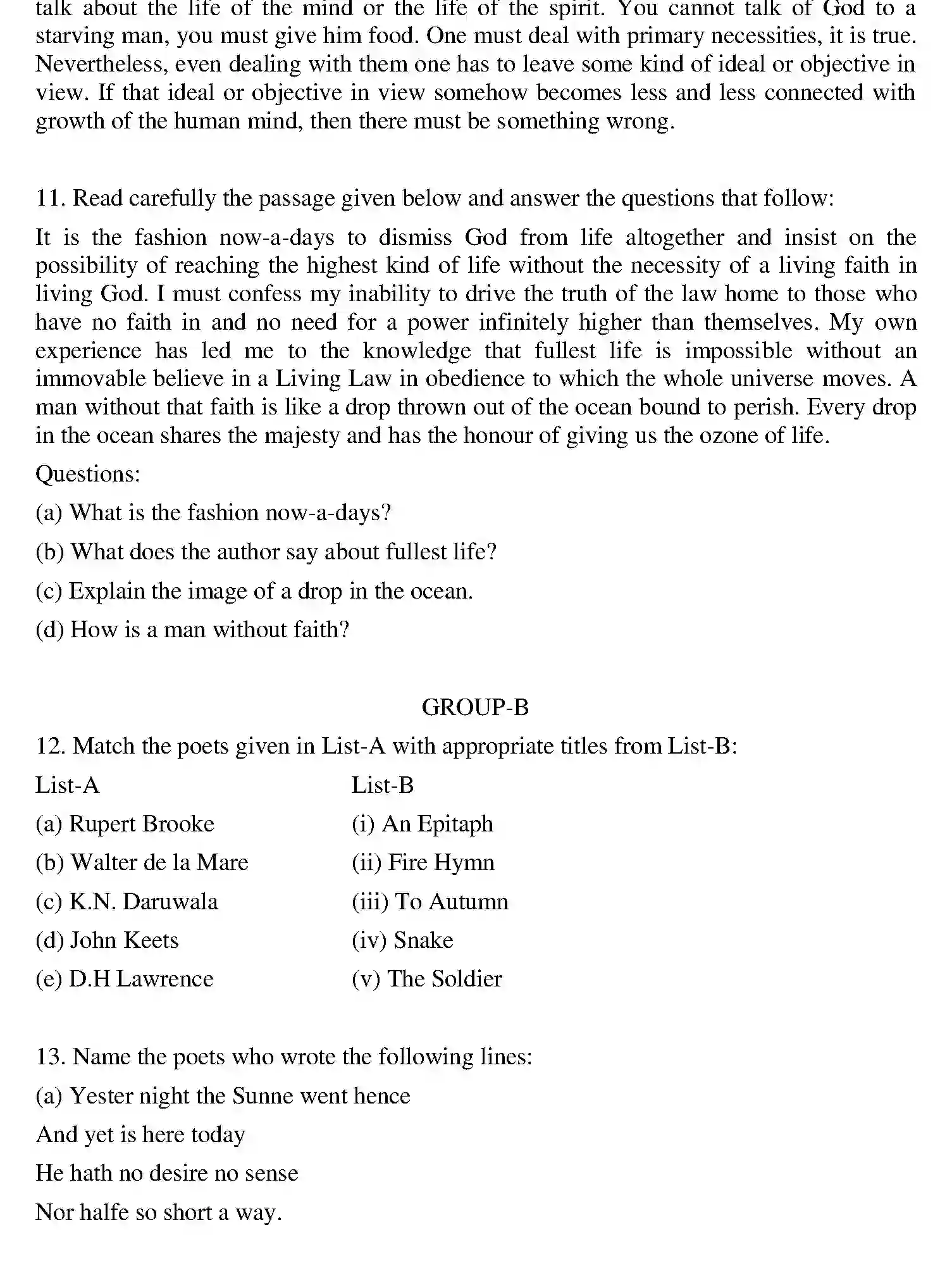 Bihar Board Class 12 2016 ENGLISH Question Bank - Page 2