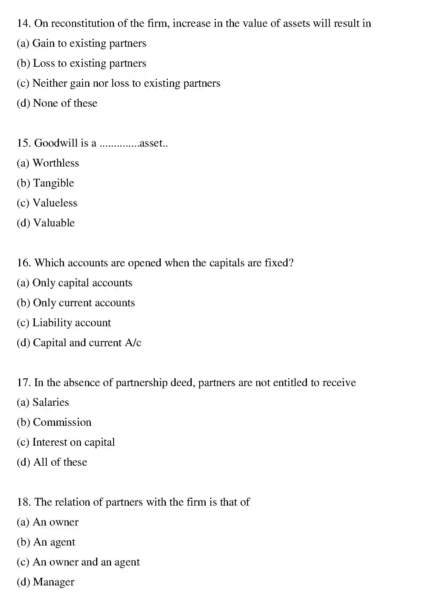 Bihar Board Class 2 2017 ACCOUNTANCY Question Bank - Page 18