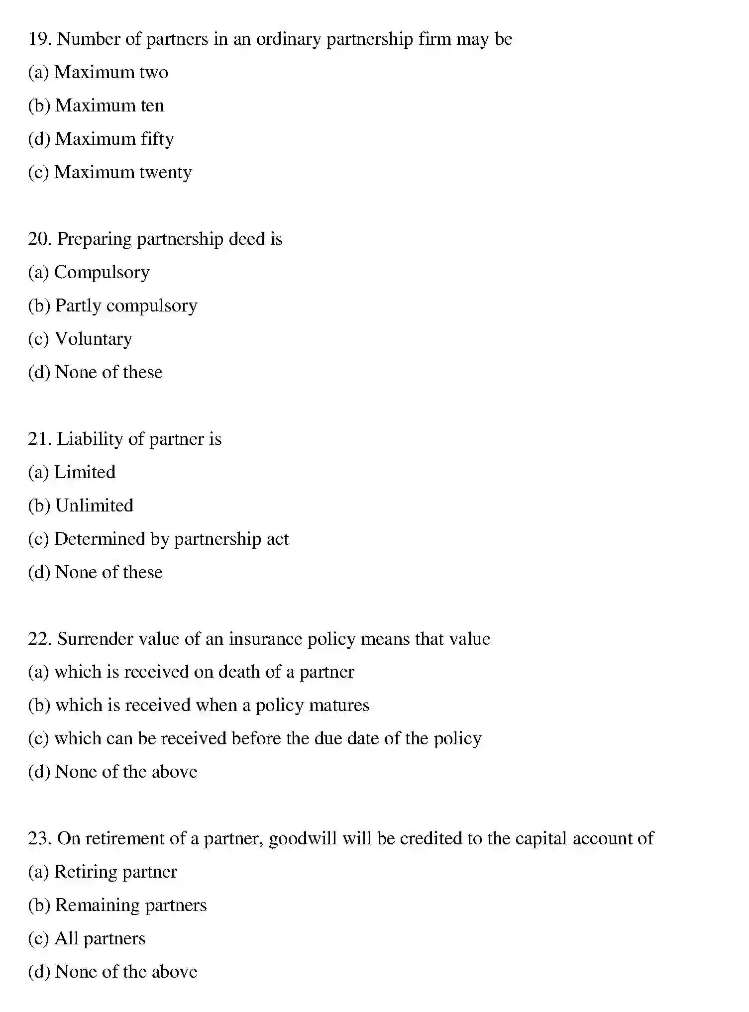 Bihar Board Class 2 2017 ACCOUNTANCY Question Bank - Page 19