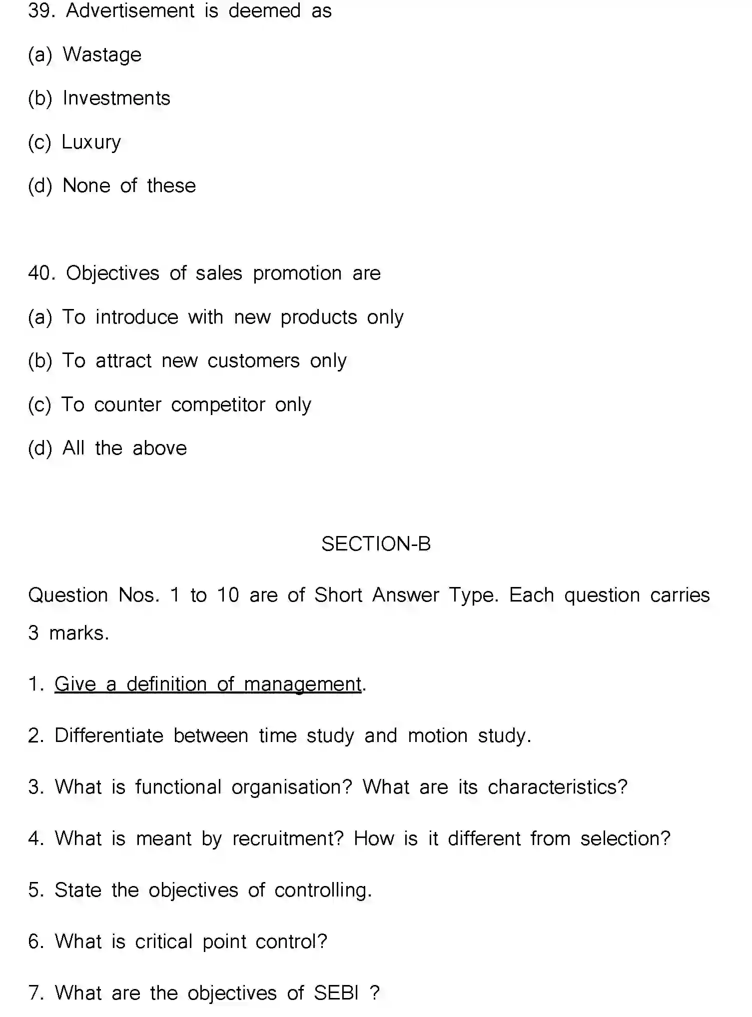 Bihar Board Class 2 2017 BUSINESS-STUDIES Question Bank - Page 23