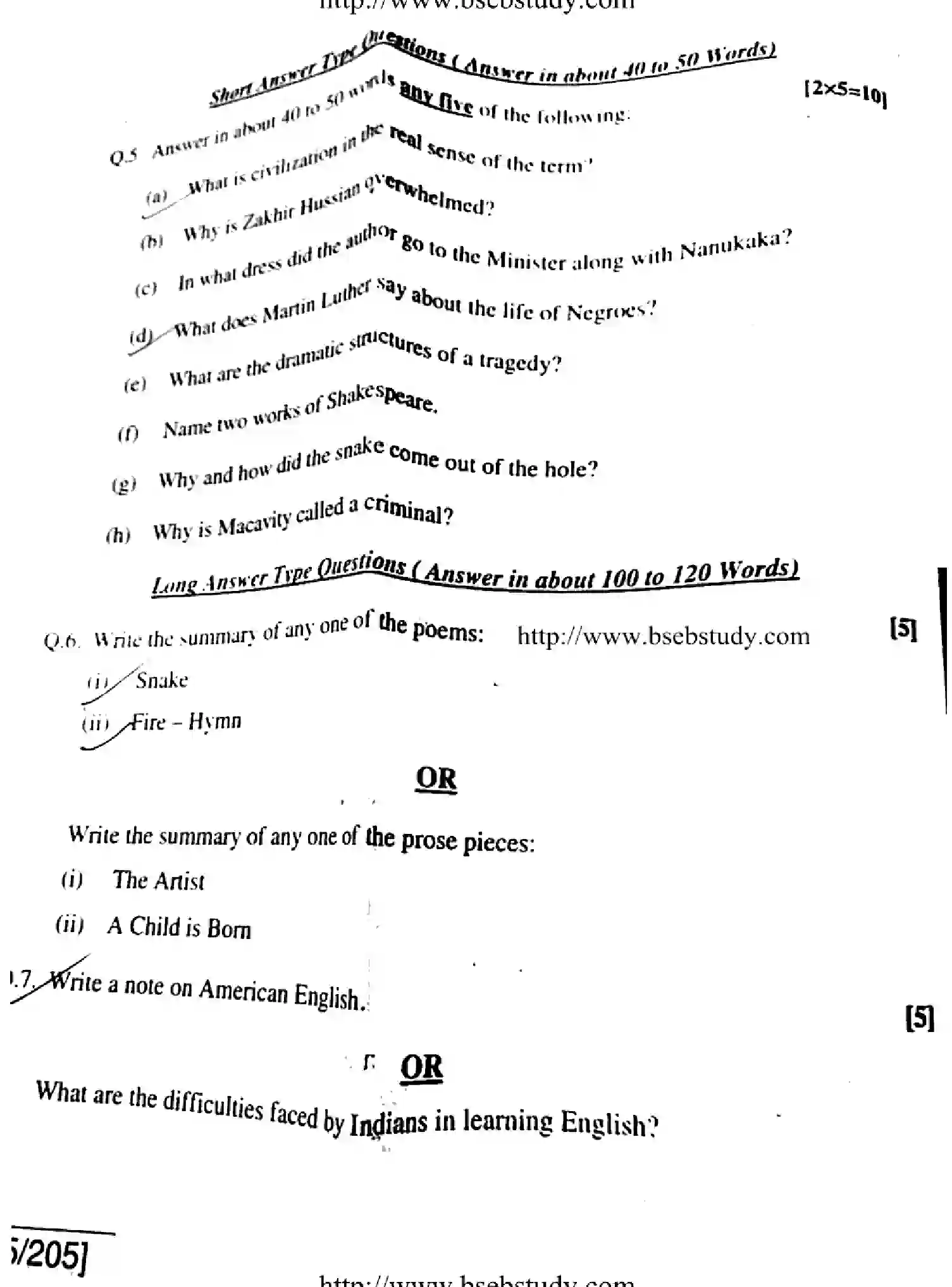 Bihar Board Class 12 2018 ENGLISH-105-205 Question Bank - Page 14