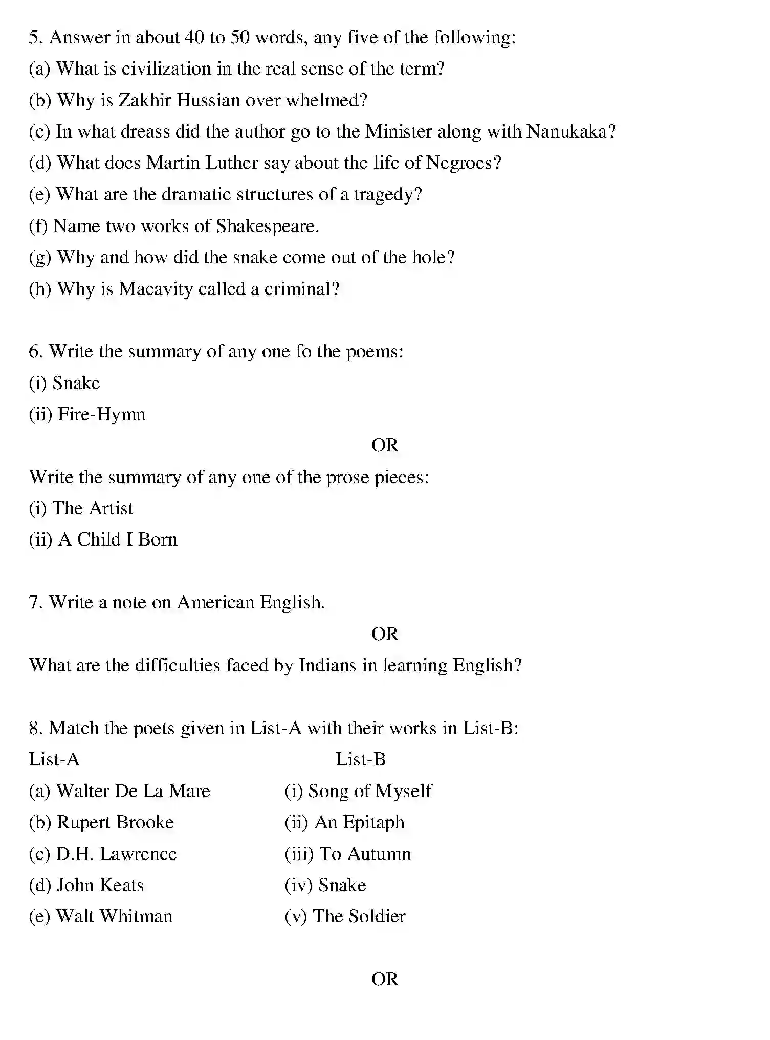 Bihar Board Class 12 2018 ENGLISH Question Bank - Page 11