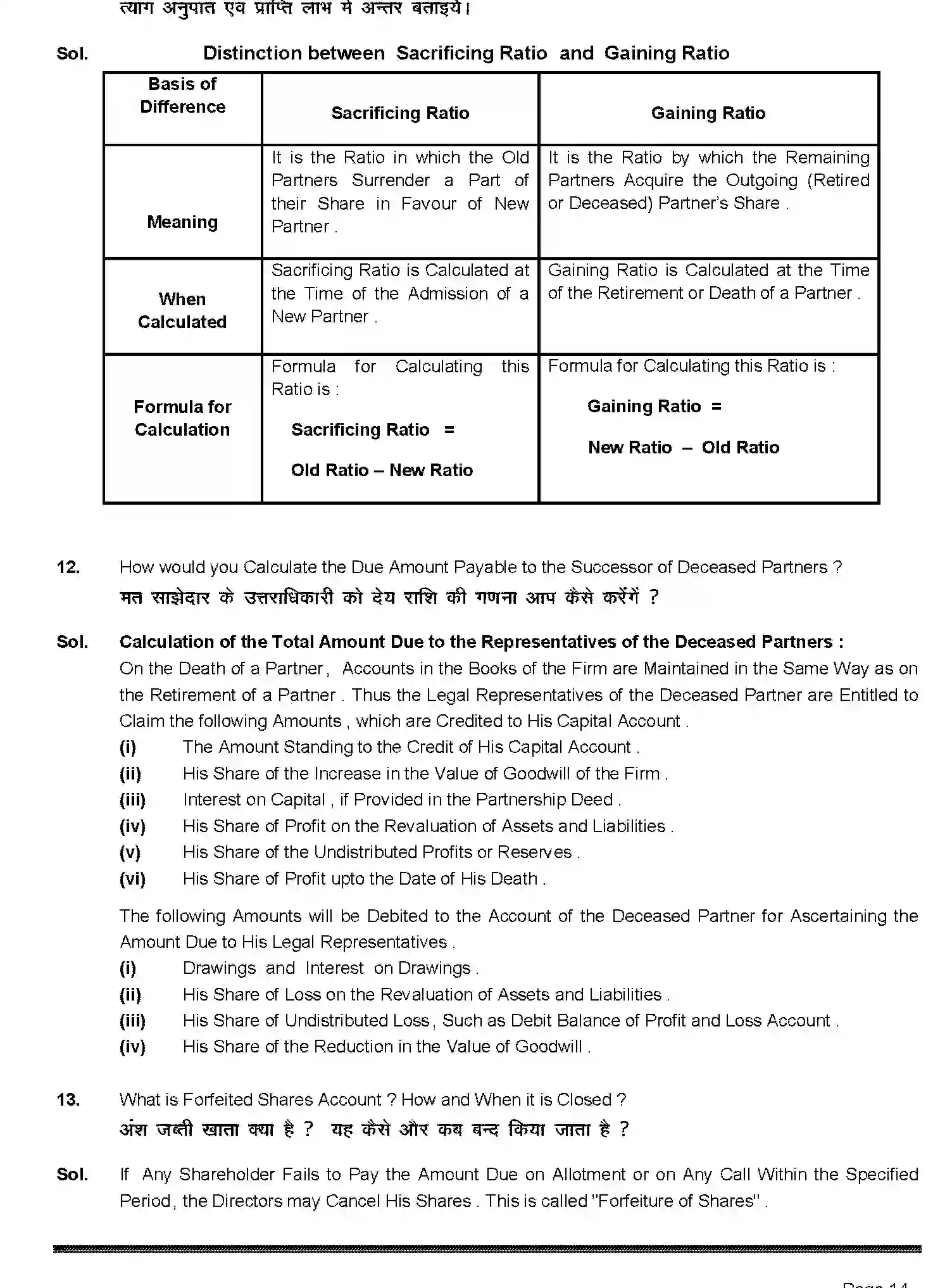 Bihar Board Class 2 2019 ACCOUNTANCY-220-2019 Question Bank - Page 14