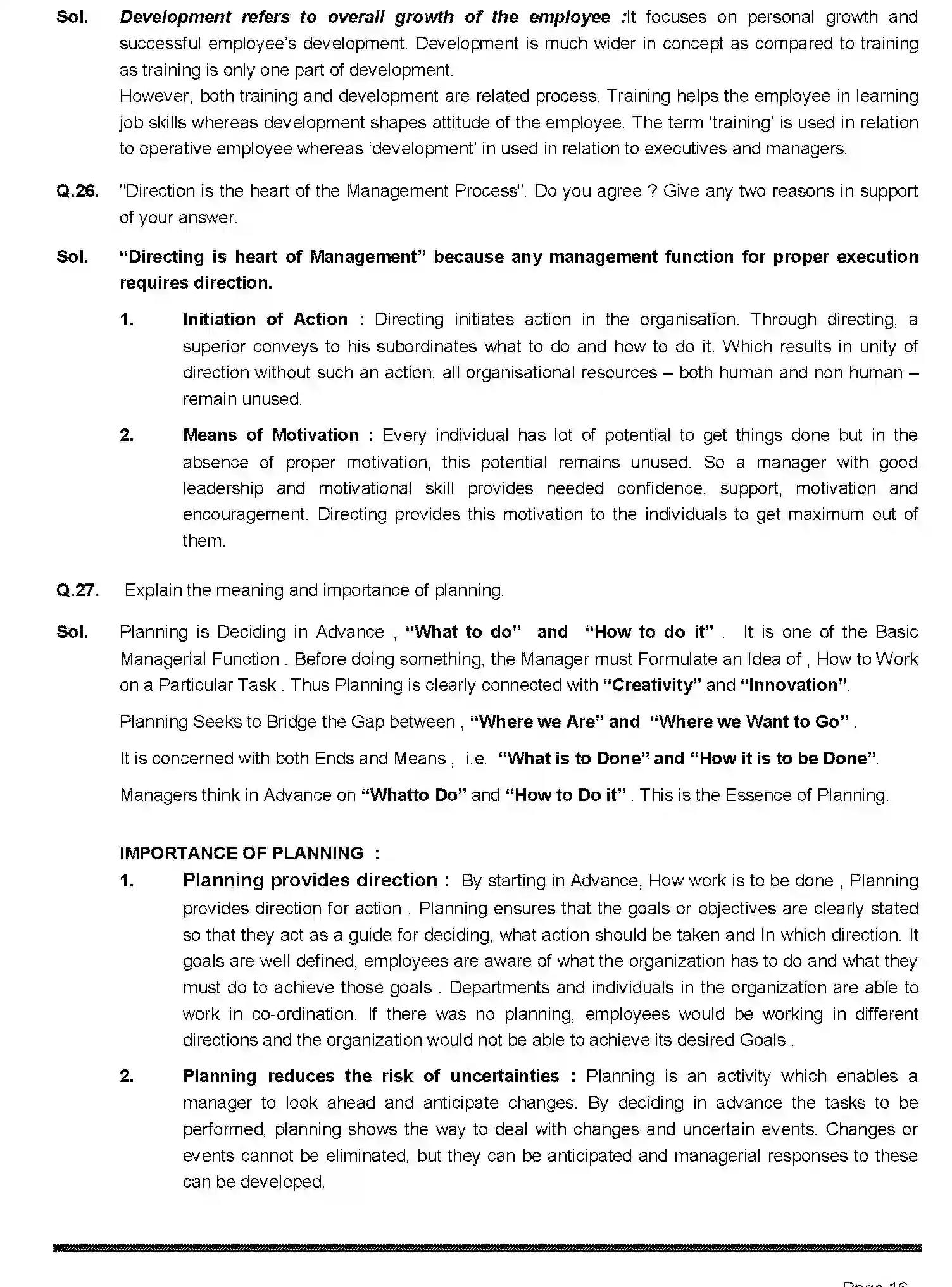 Bihar Board Class 2 2019 BUSINESS-STUDIES-217-2019 Question Bank - Page 16