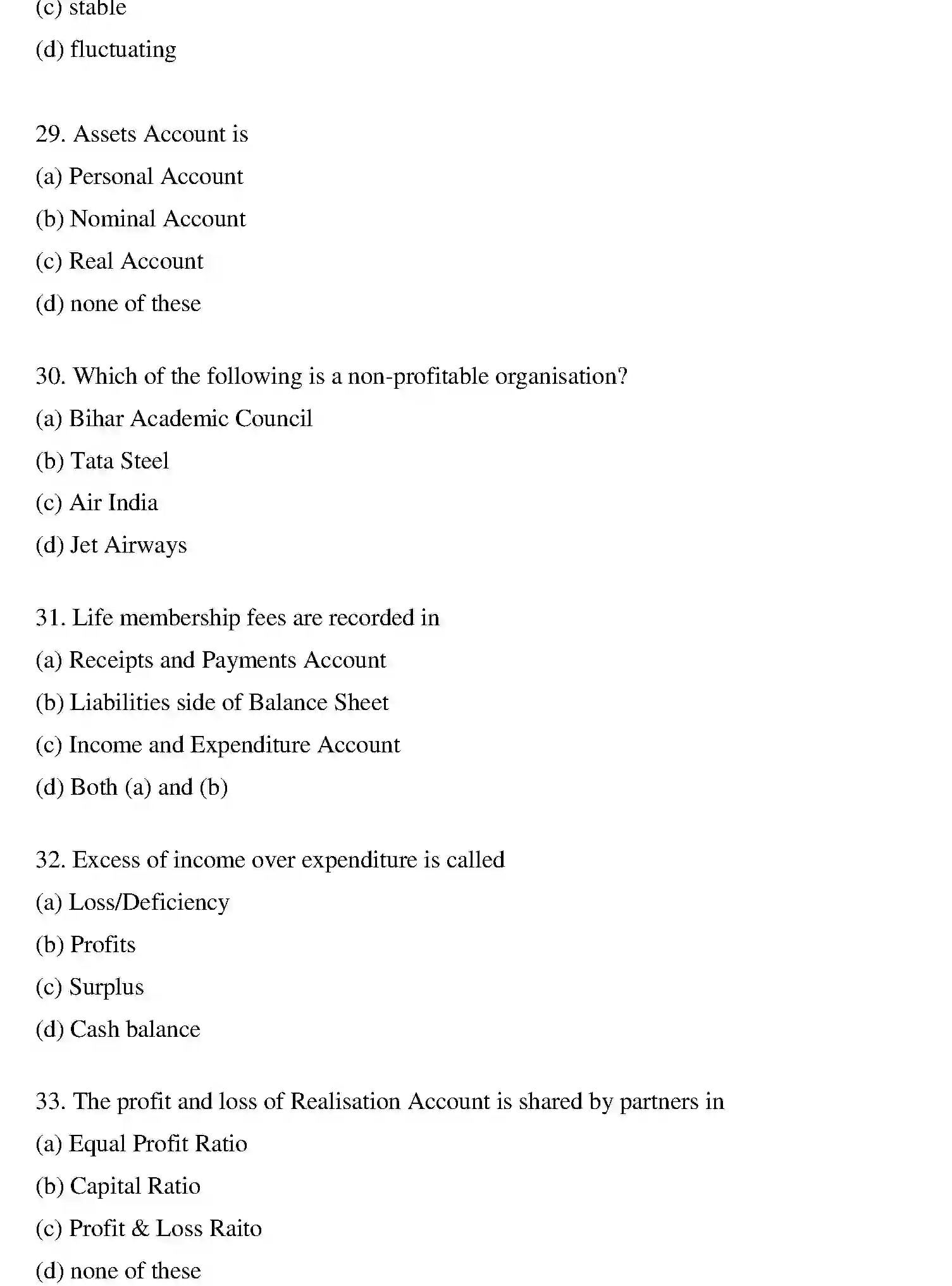 Bihar Board Class 2 2020 ACCOUNTANCY Question Bank - Page 26