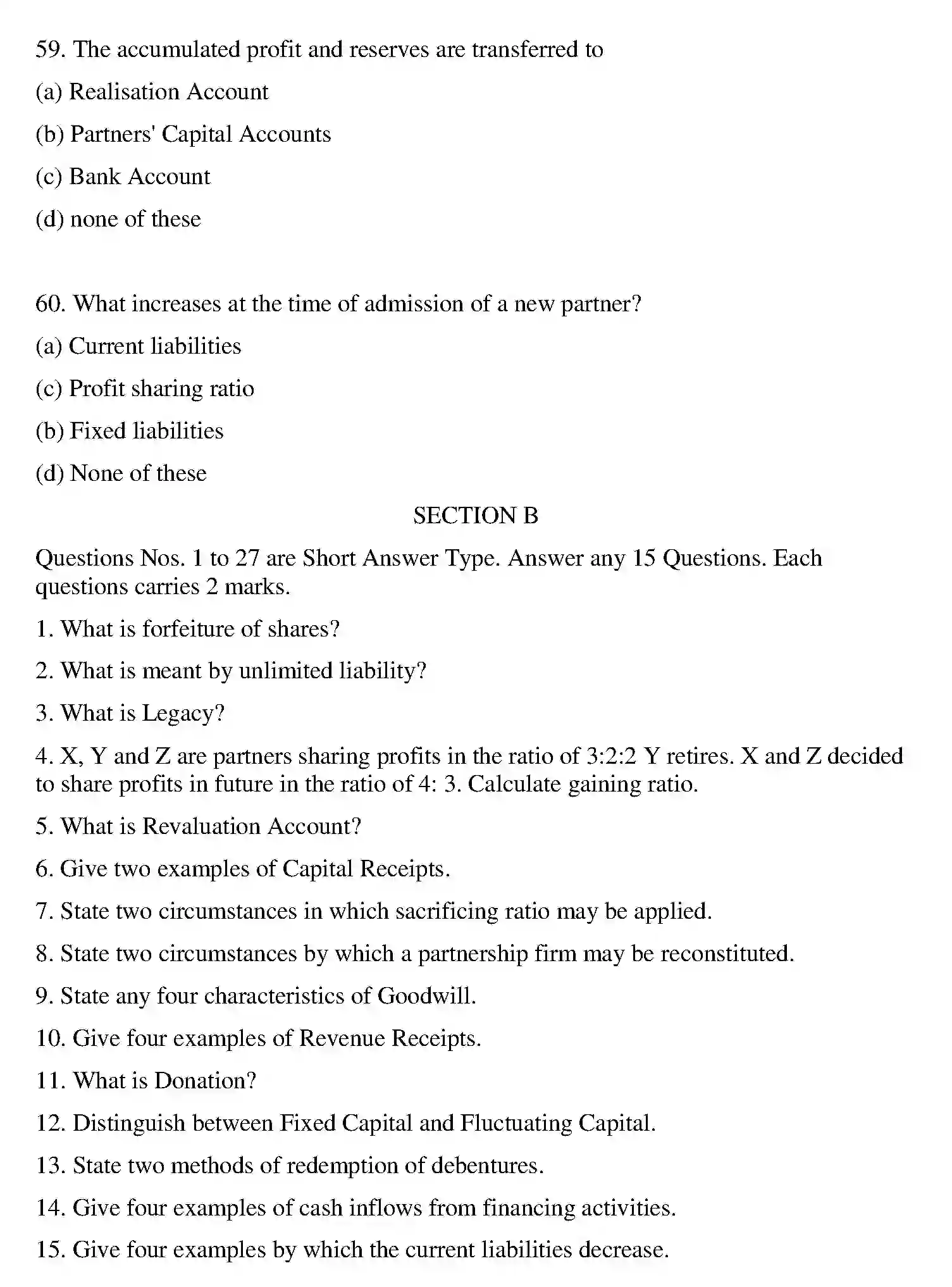 Bihar Board Class 2 2020 ACCOUNTANCY Question Bank - Page 32