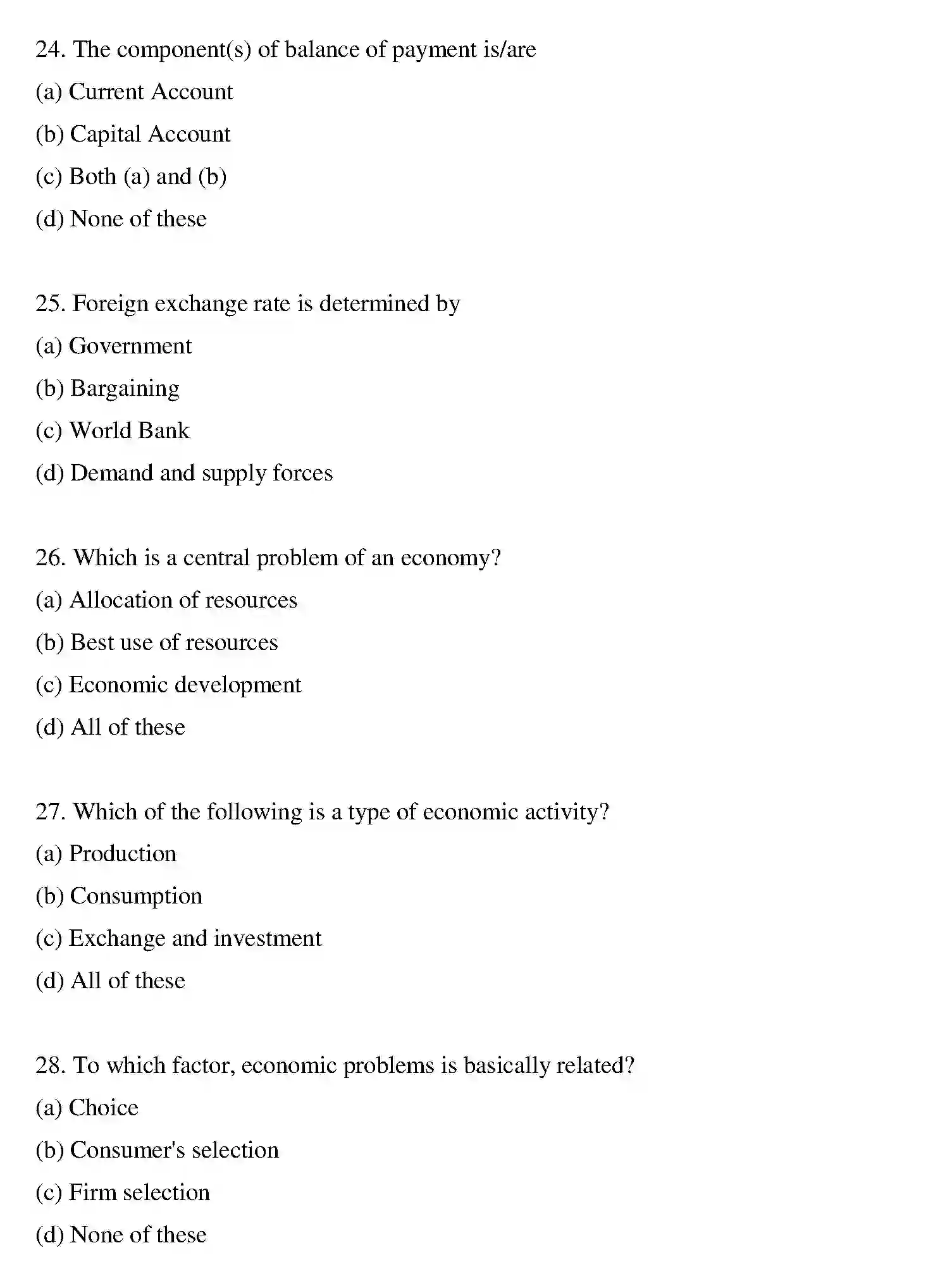 Bihar Board Class 2 2020 BUSINESS-ECONOMICS Question Bank - Page 24