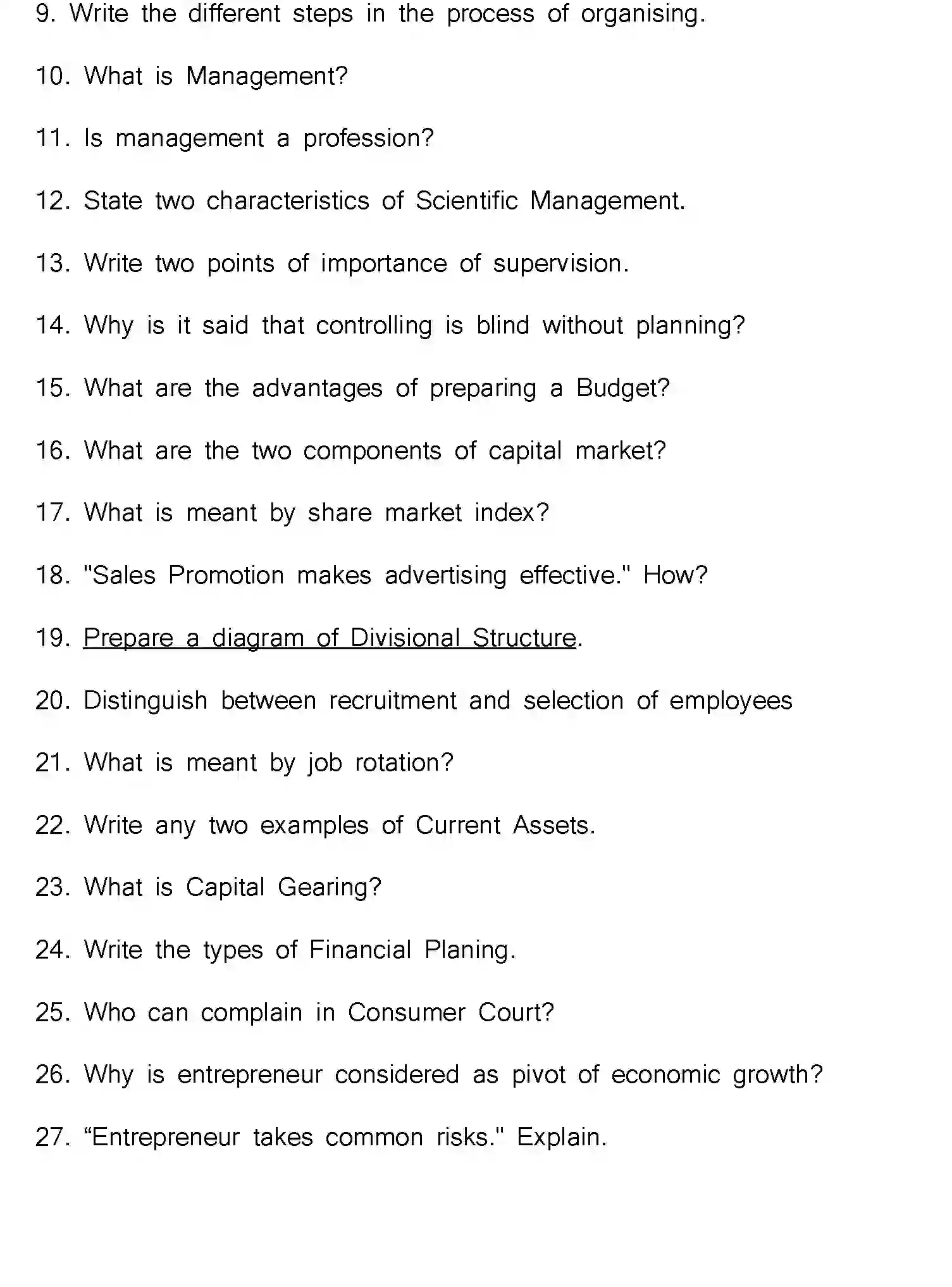 Bihar Board Class 2 2020 BUSINESS-STUDIES Question Bank - Page 35