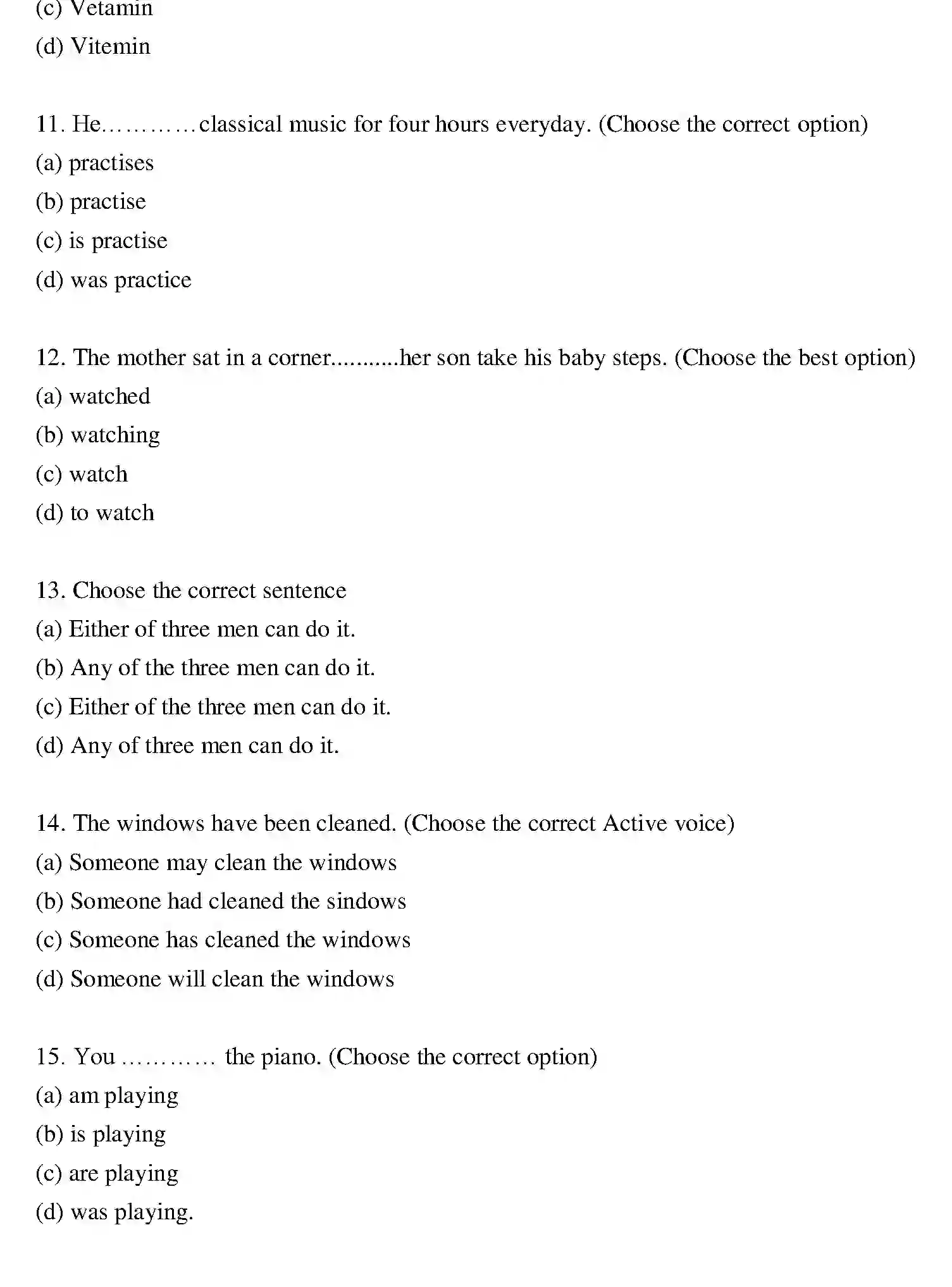 Bihar Board Class 2 2020 ENGLISH Question Bank - Page 3