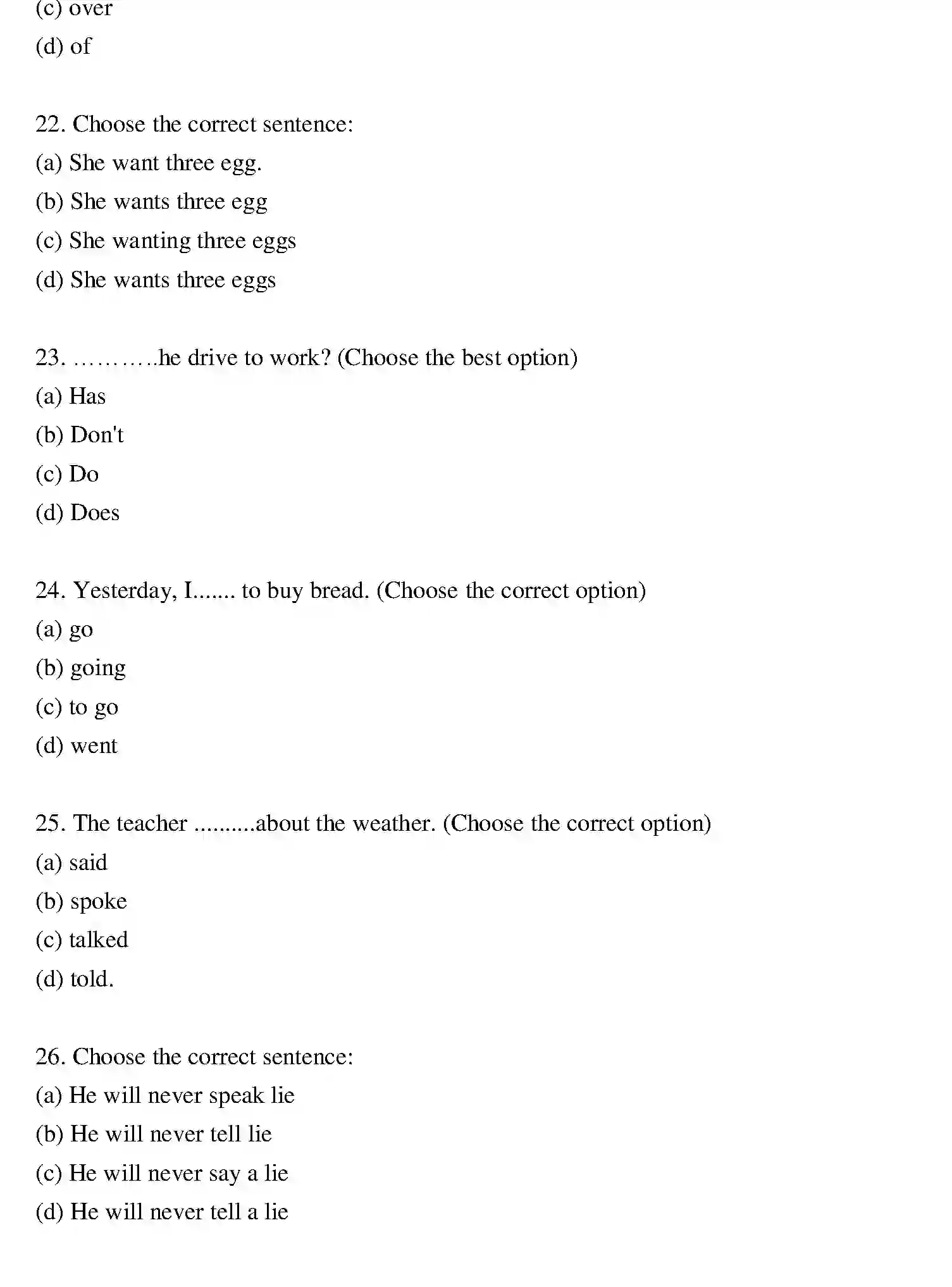 Bihar Board Class 2 2020 ENGLISH Question Bank - Page 5