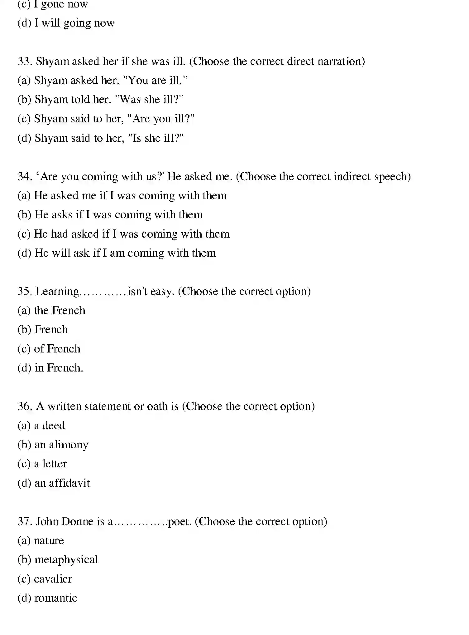 Bihar Board Class 2 2020 ENGLISH Question Bank - Page 7