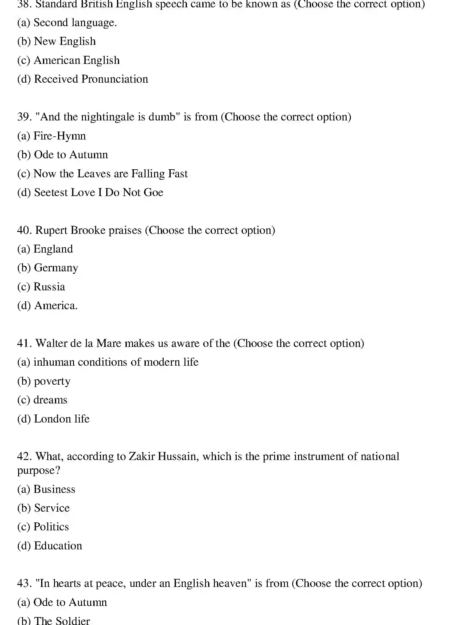 Bihar Board Class 2 2020 ENGLISH Question Bank - Page 8