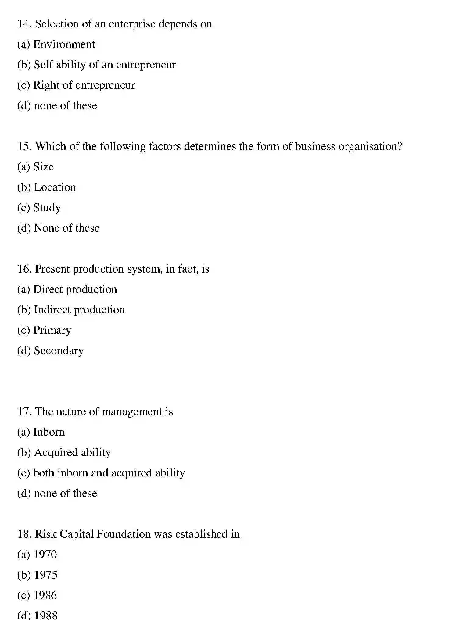 Bihar Board Class 2 2020 ENTREPRENEURSHIP Question Bank - Page 17