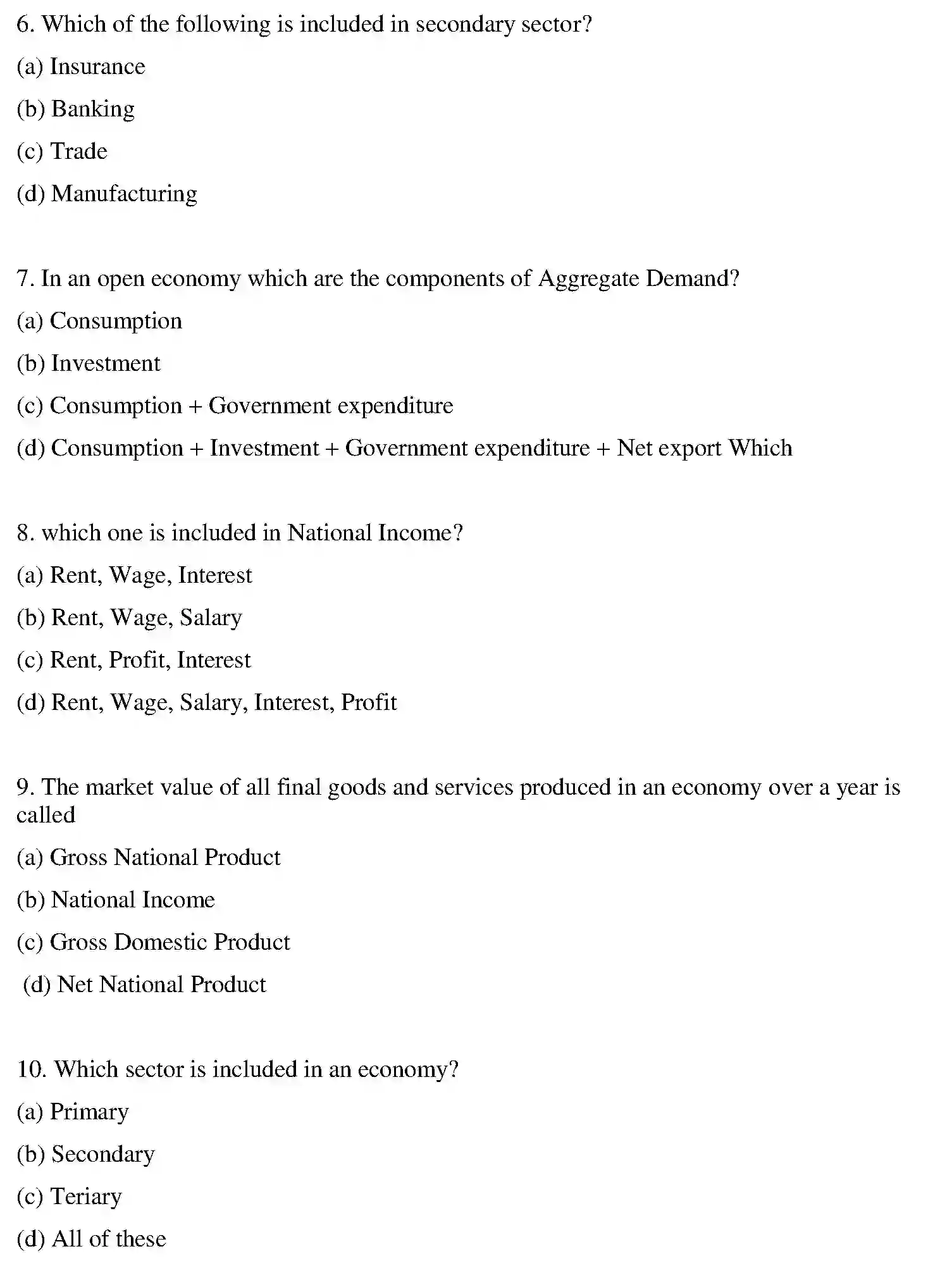 Bihar Board Class 12 2021 BUSINESS-ECONOMICS Question Bank - Page 31