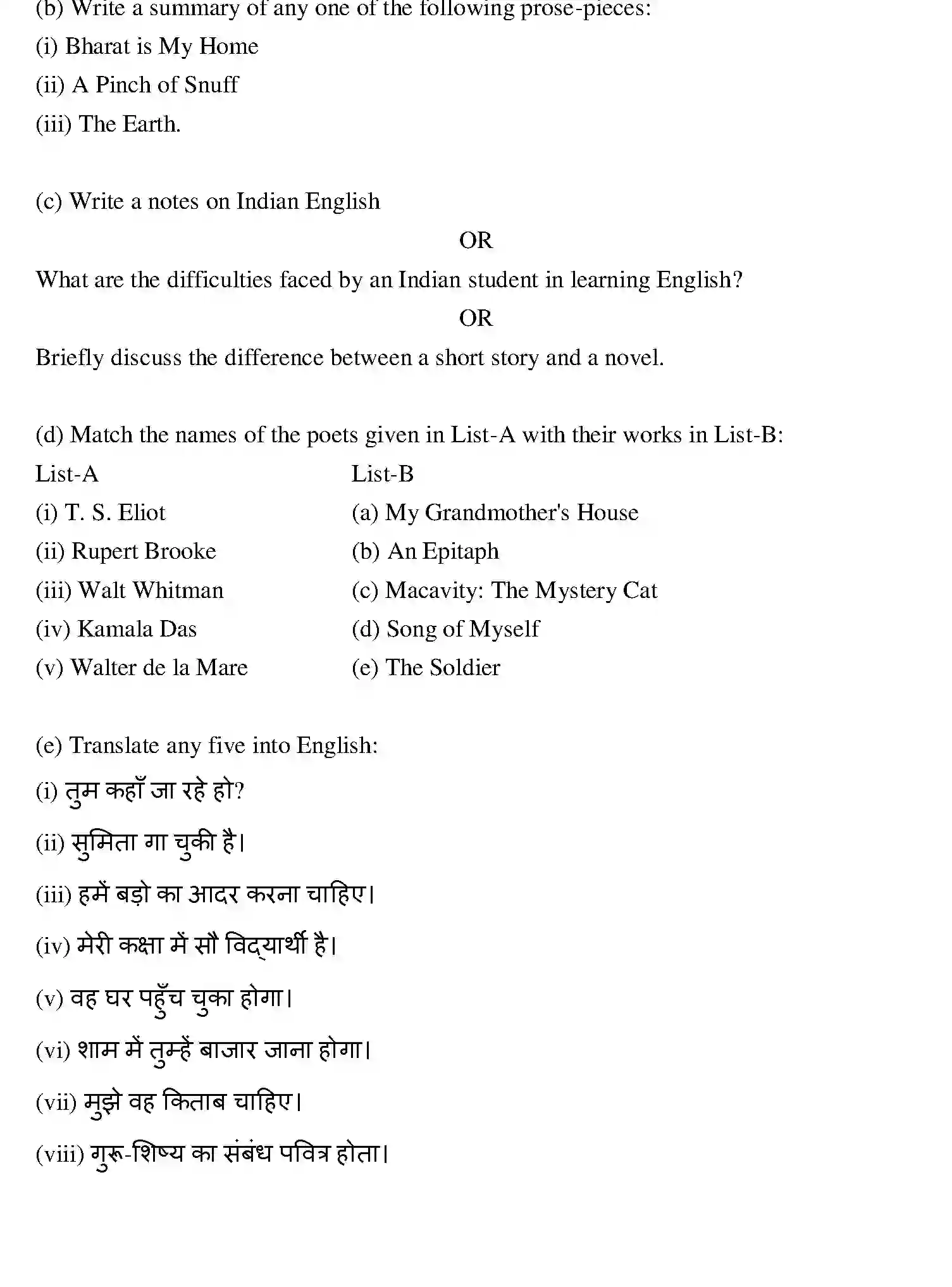 Bihar Board Class 12 2021 ENGLISH Question Bank - Page 21
