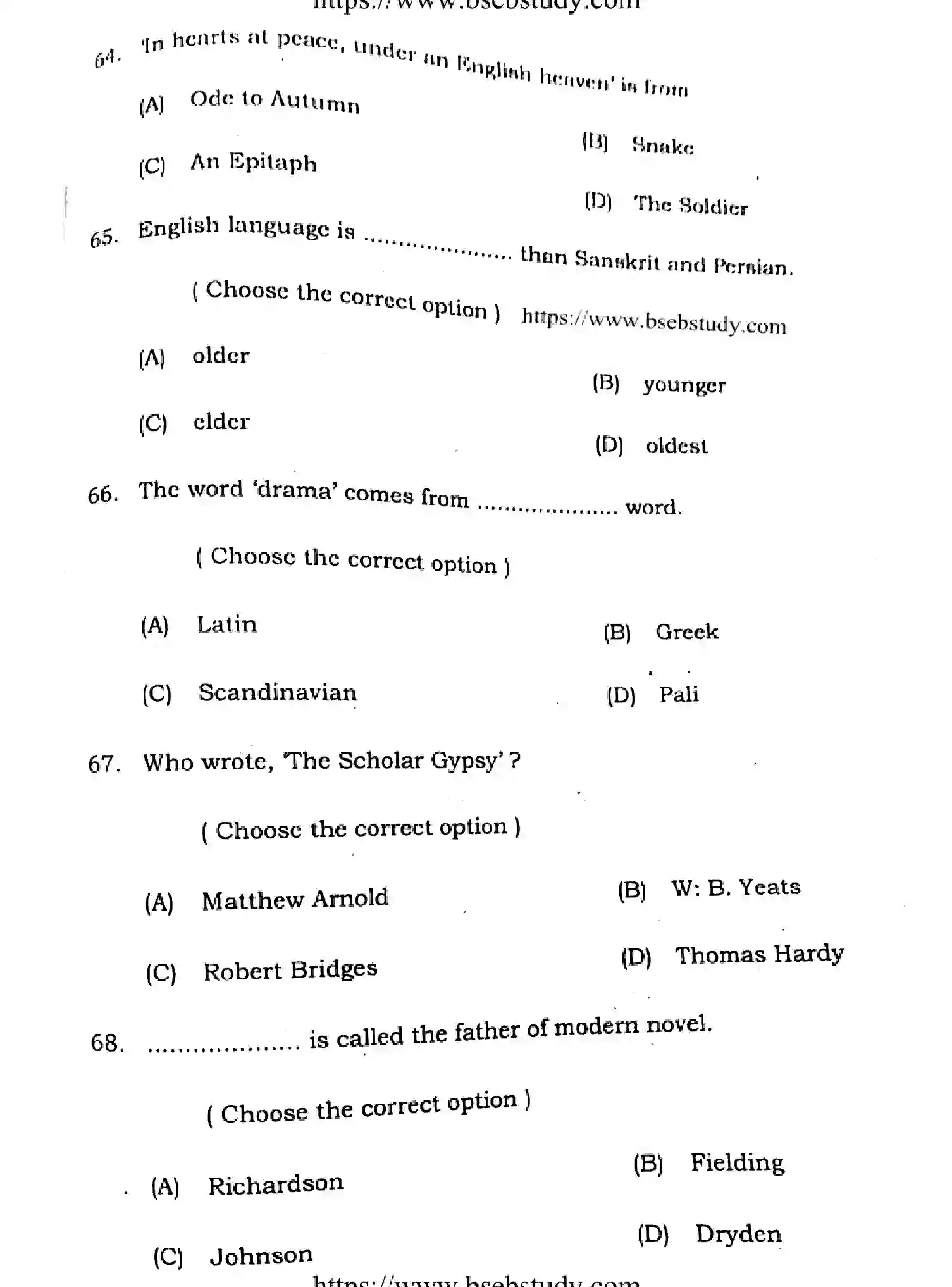 Bihar Board Class 12 2021 ENGLISH-COMPULSORY-105-205-B Question Bank - Page 16