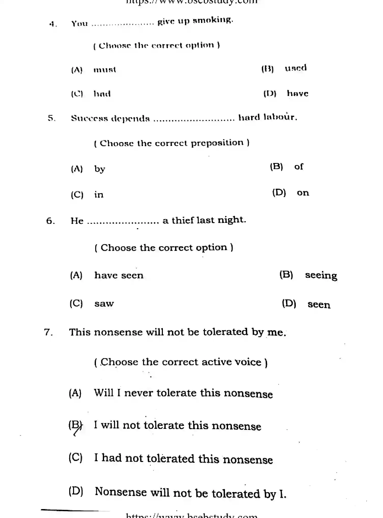 Bihar Board Class 12 2021 ENGLISH-COMPULSORY-105-205-B Question Bank - Page 3