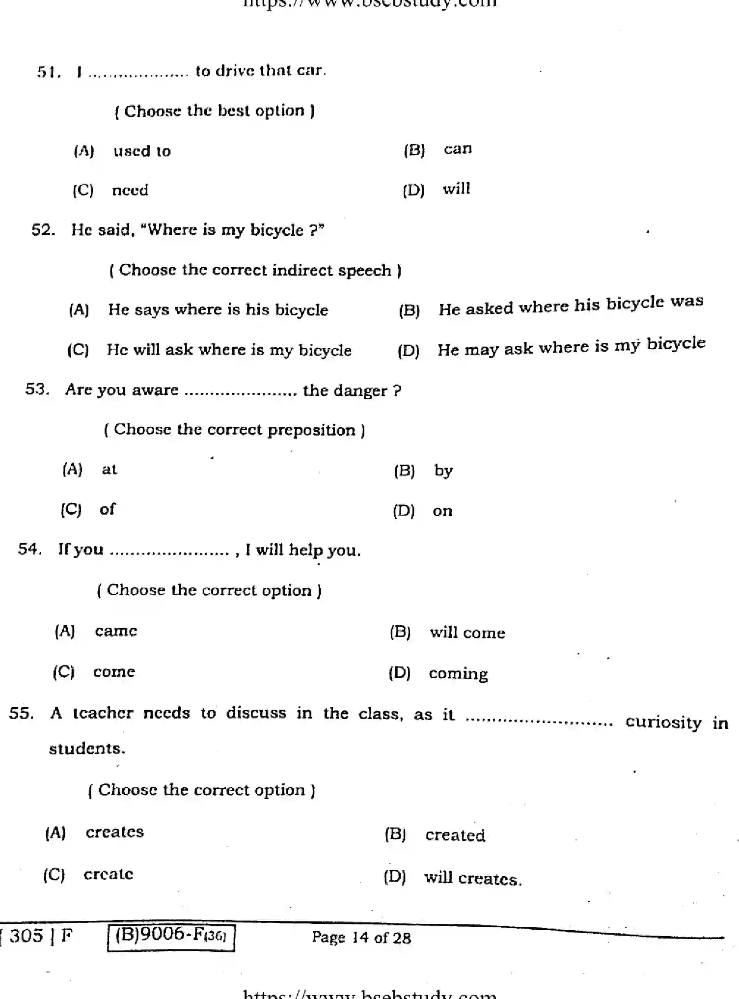 Bihar Board Class 12 2021 ENGLISH-COMPULSORY-305-F Question Bank - Page 13