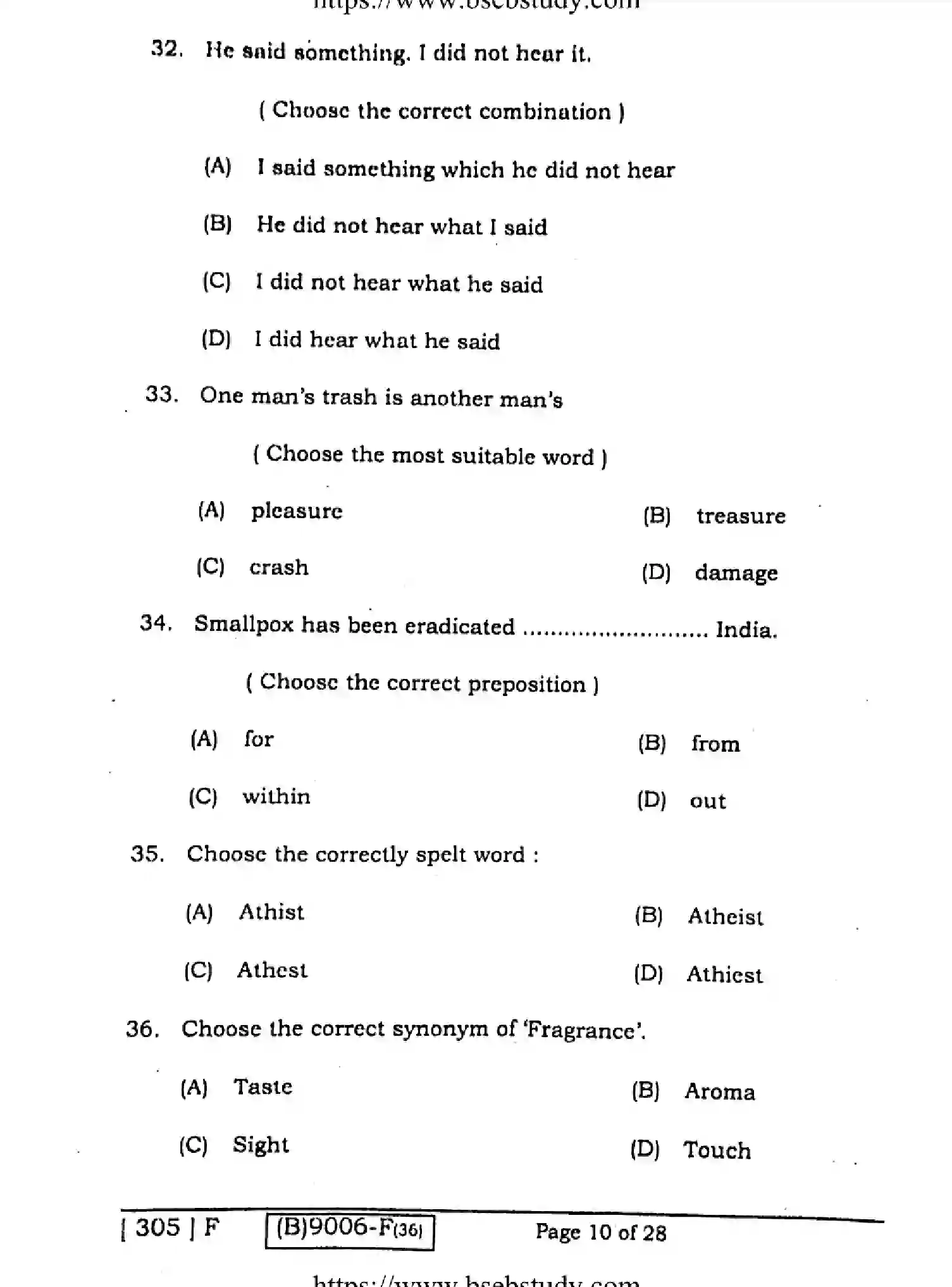 Bihar Board Class 12 2021 ENGLISH-COMPULSORY-305-F Question Bank - Page 9