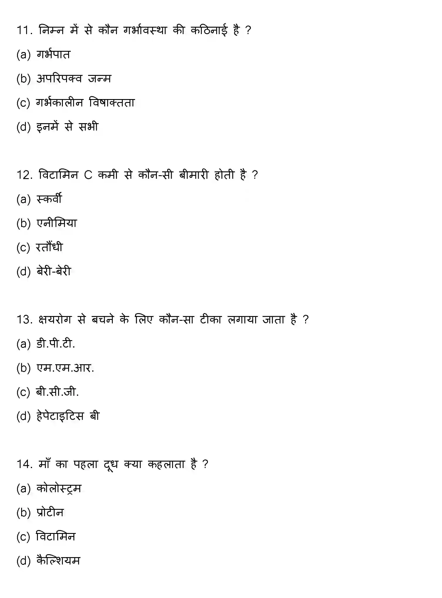 Bihar Board Class 12 2021 HOME-SCIENCE Question Bank - Page 4