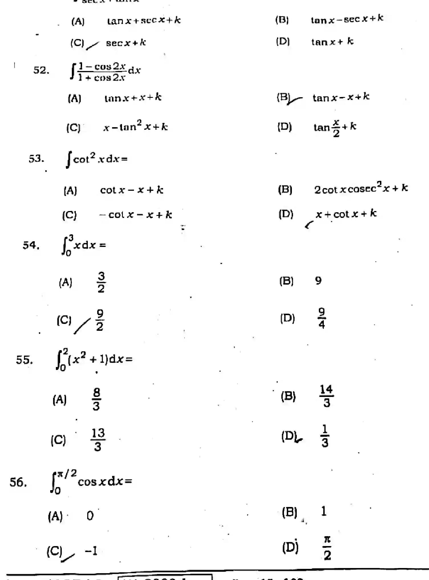 Bihar Board Class 12 2021 MATHEMATICS-121-327 Question Bank - Page 15