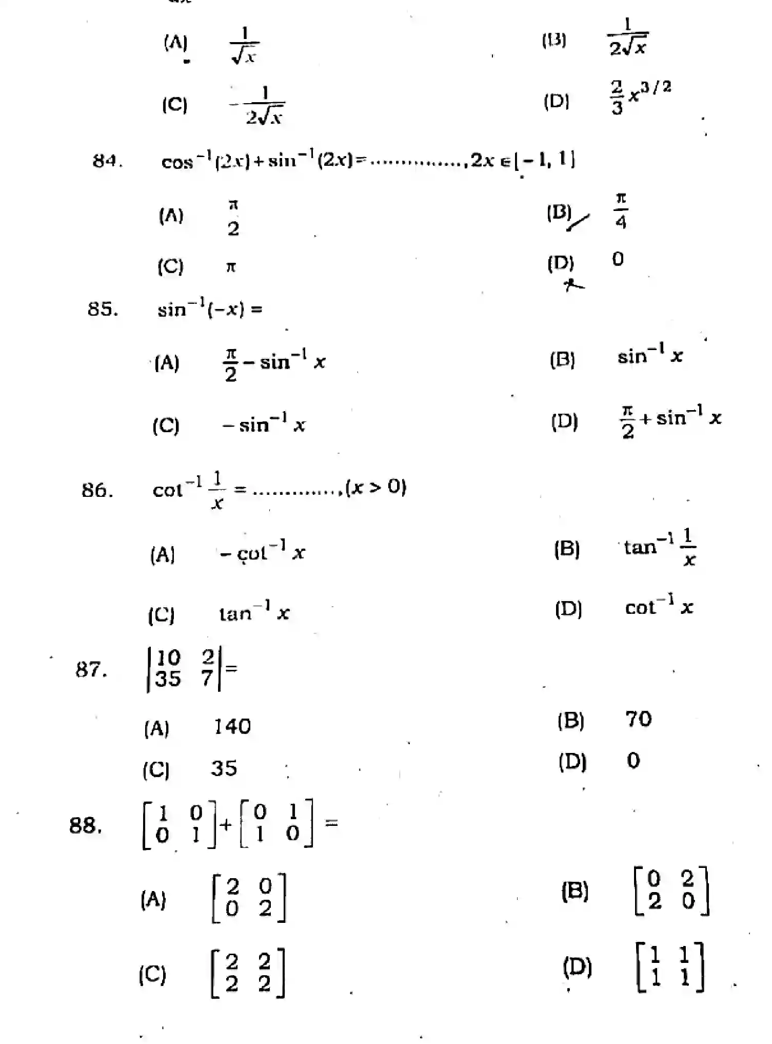 Bihar Board Class 12 2021 MATHEMATICS-121-327 Question Bank - Page 22